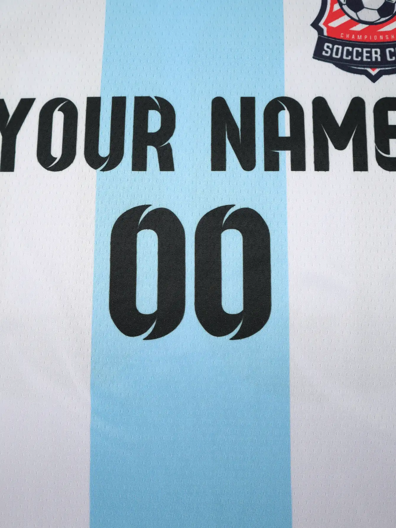 Customized Soccer Jerseys, 1pc/Set Men's Sports Team Club Training V-Neck Football Shirt, Front & Back Printed Name, Number, Logo, Comfortable For Daily, Casual, Party, Gathering