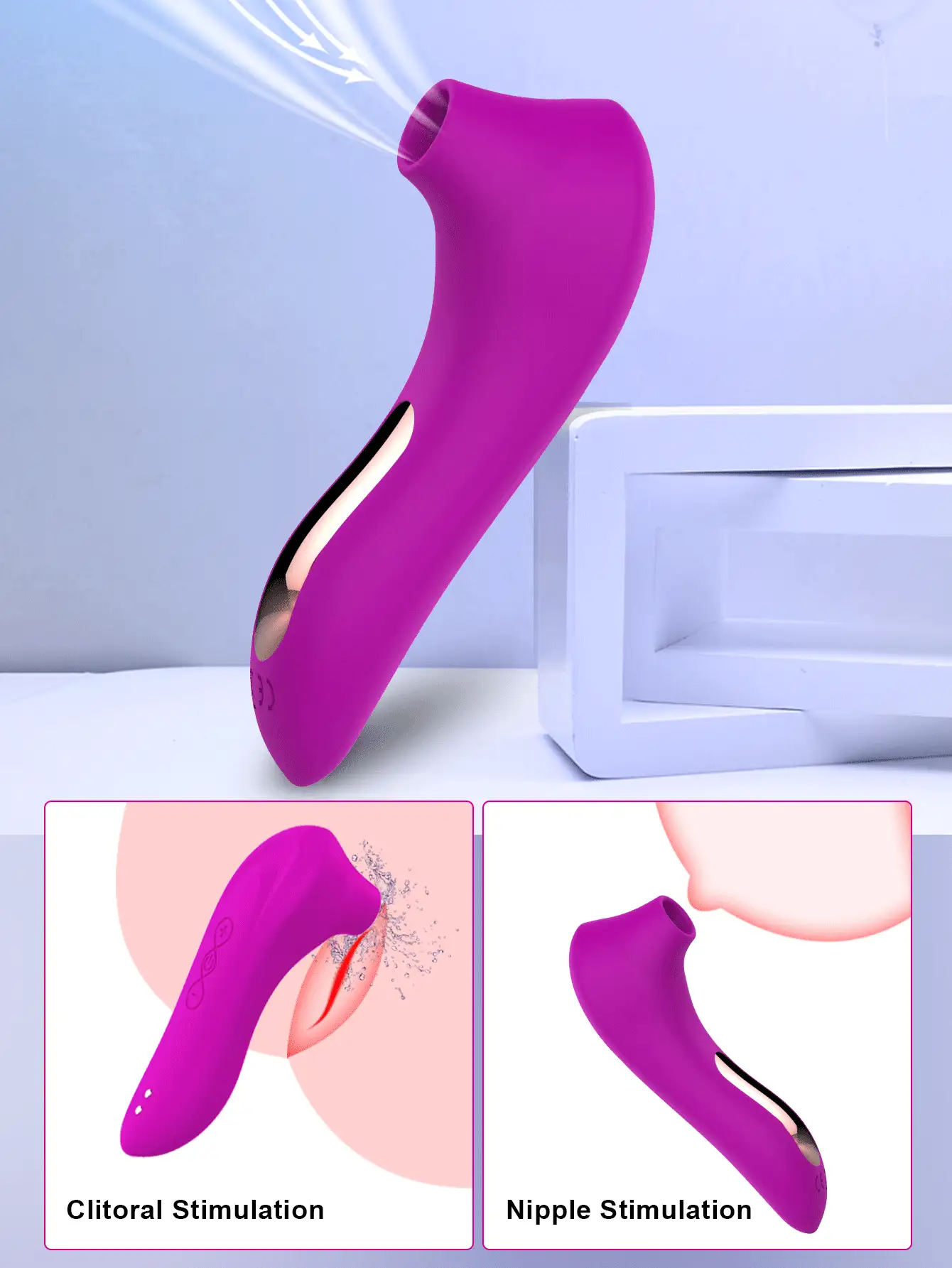 Consolador para mujer - Juguetes sexuales para adultos - Vibrador para orgasmos femeninos con 10 modos de vibración, vibradores para el punto G y el clítoris con modos de lamido, consoladores para juguetes sexuales para adultos.