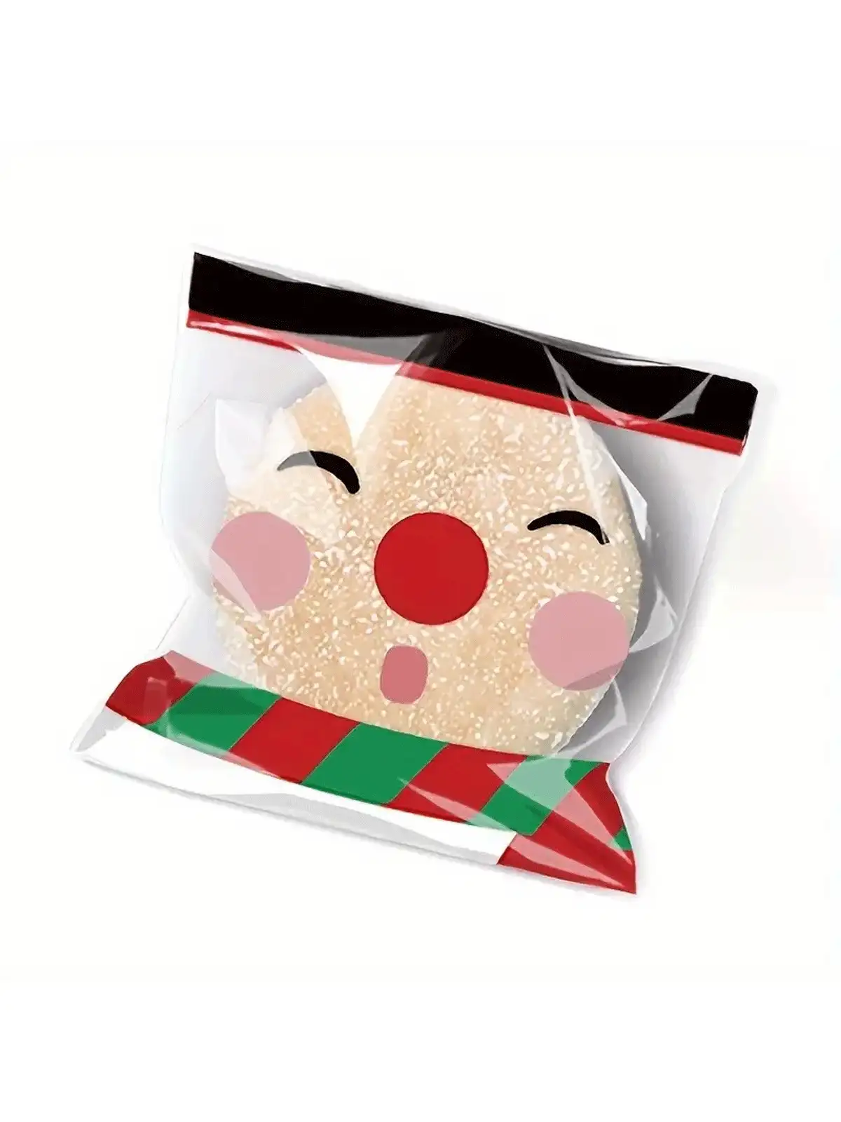 100/200 Stücke selbstklebende Weihnachtsgeschenktüten, Weihnachtsdekoration, Cookie-Beutel mit Selbstverschluss, Lebensmittelverpackungstüten, Bäckereizubehör, Backartikel, Feiertags-Dekorationen