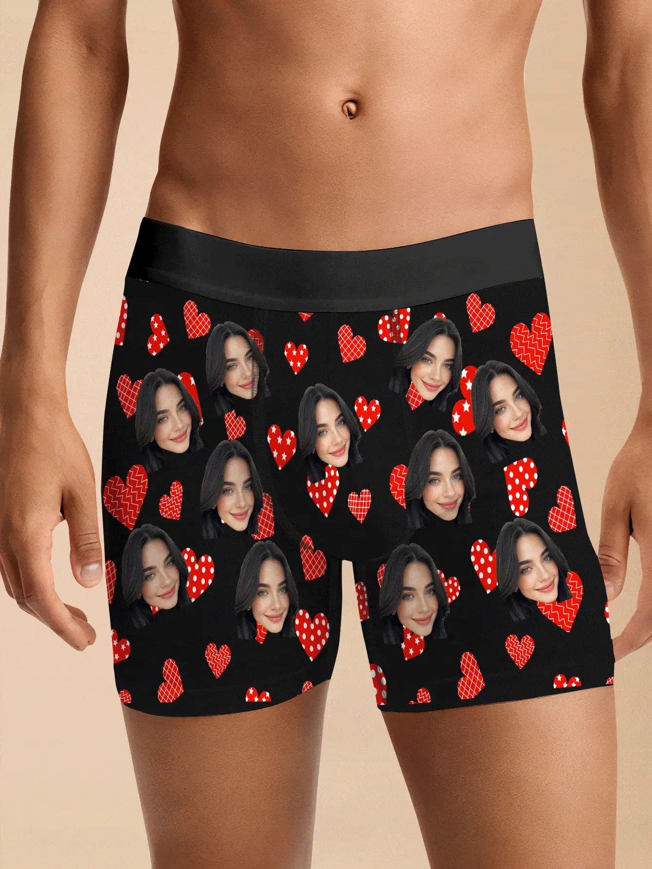 Customized Printed Men's Briefs, Gifts For Valentine's Day, Anniversary, Birthday, Wedding, Boyfriend, Husband - Multicolor - View 3