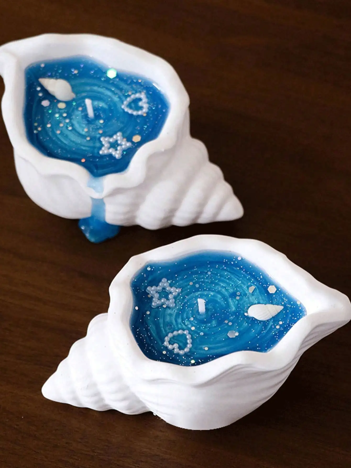 1PC Scented Candle - Conch Shape Soy Wax Candle, Essential Oil Scented Candle, Home Scented Candle, Birthday, Christmas, Thanksgiving, Mother's Day, Women's Stress Relief Gifts,100% Plant-Based,No Animal Testing, Candle Accessories Random,Artificial Color Batches Have Different Colors, But It Does Not Affect The Use, Some Decorations Accessories Are Random.