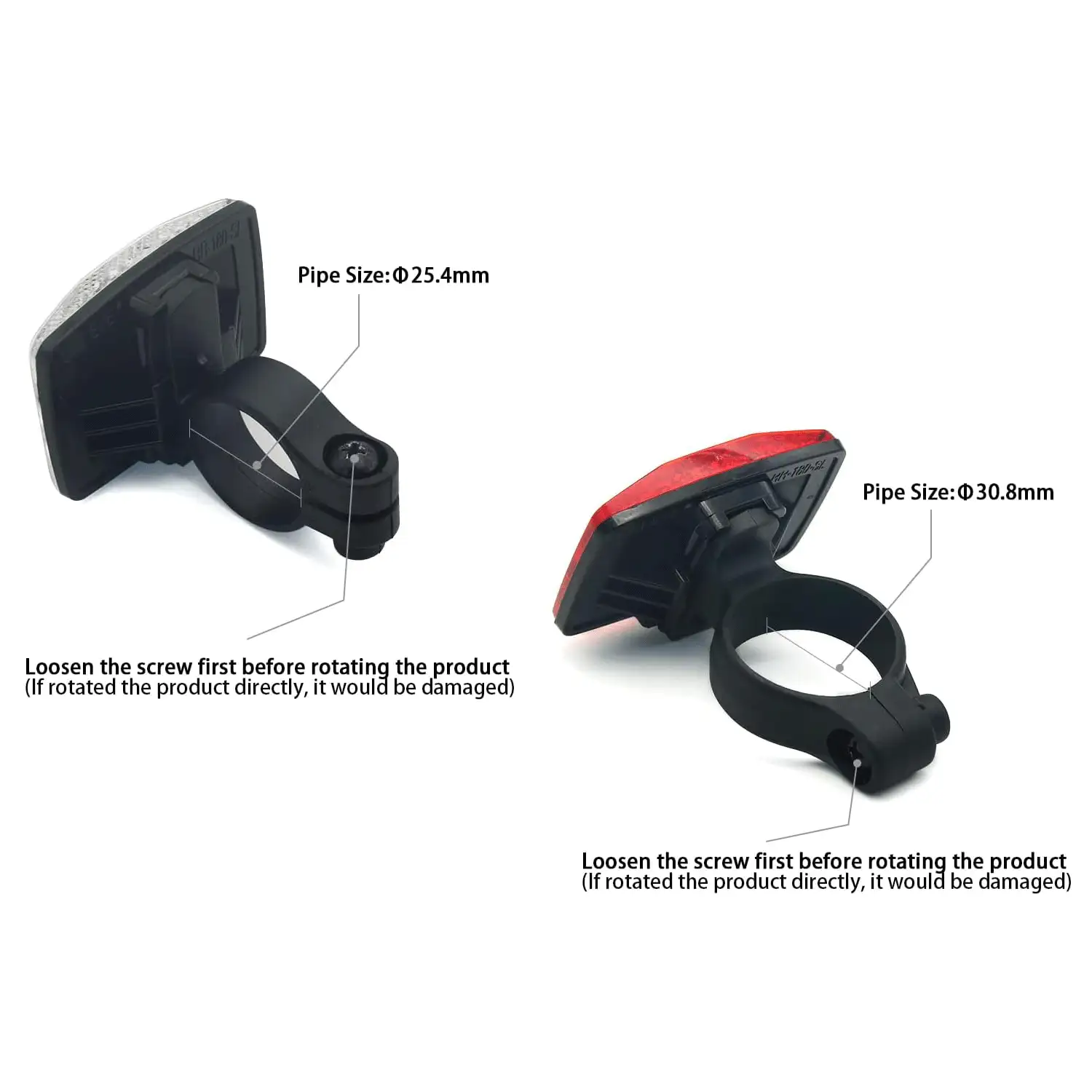 Mountain Bikes Have Reflective Safety Warnings Before And After Nighttime Driving, With Pure Physical Reflection That Does Not Require Power Supply And Is Easy To Install