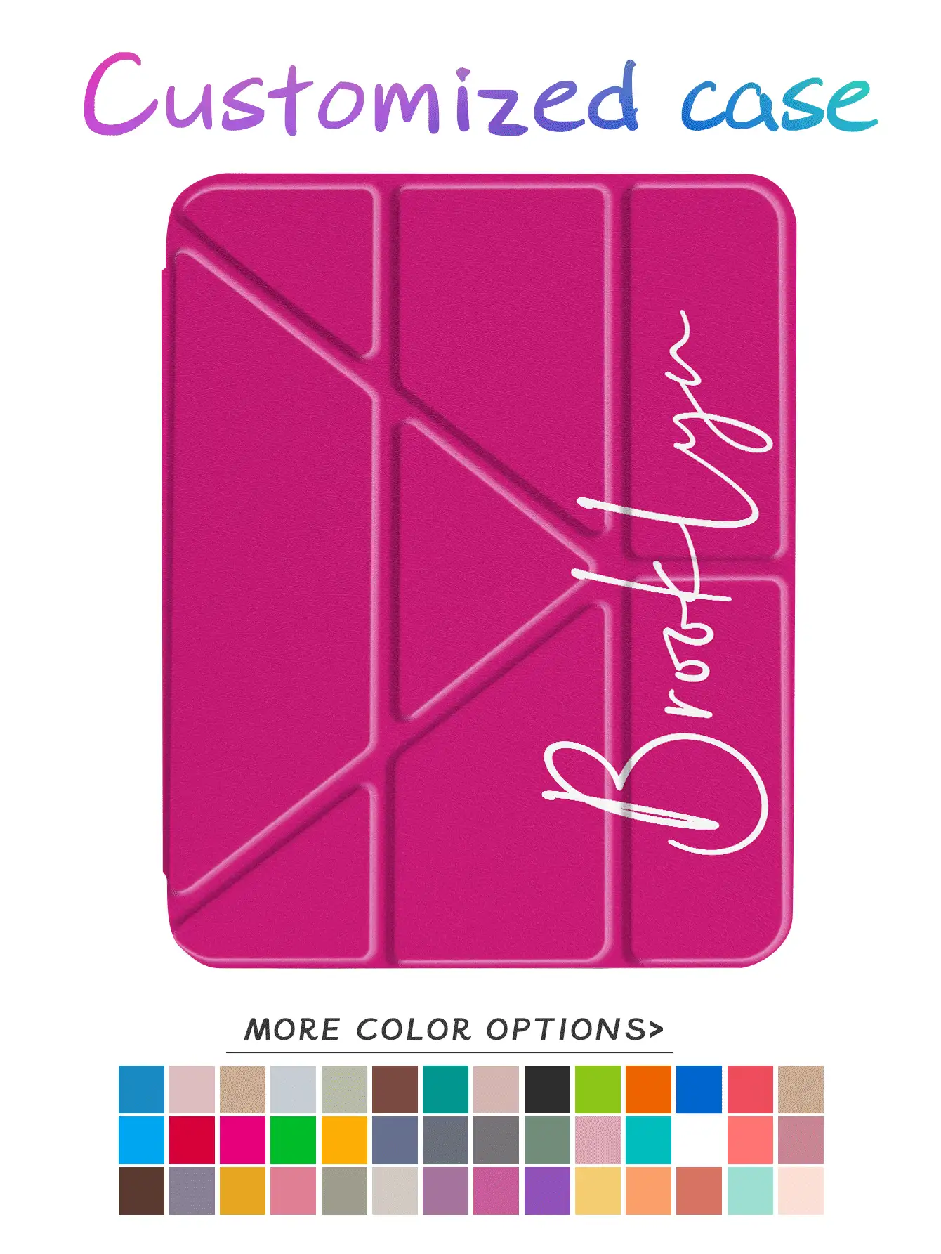 Ayotu Custodia protettiva pieghevole a forma di Y compatibile con iPad Air 11" (M2) - 2024, 10a generazione. Custodia protettiva che supporta regolazione multi-angolo, sei metodi di posizionamento del supporto, slot per penna integrato. Compatibile con Samsung Galaxy Tab S7/S8/S9 11 pollici. Retro trasparente, protezione anti-caduta, risveglio/sospensione automatica