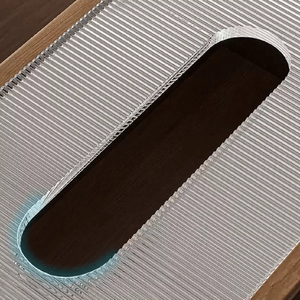 北欧风格木质纸巾盒，带亚克力盖，条纹图案，适合家庭和餐厅使用，可用作餐巾纸盒或桌面收纳盒