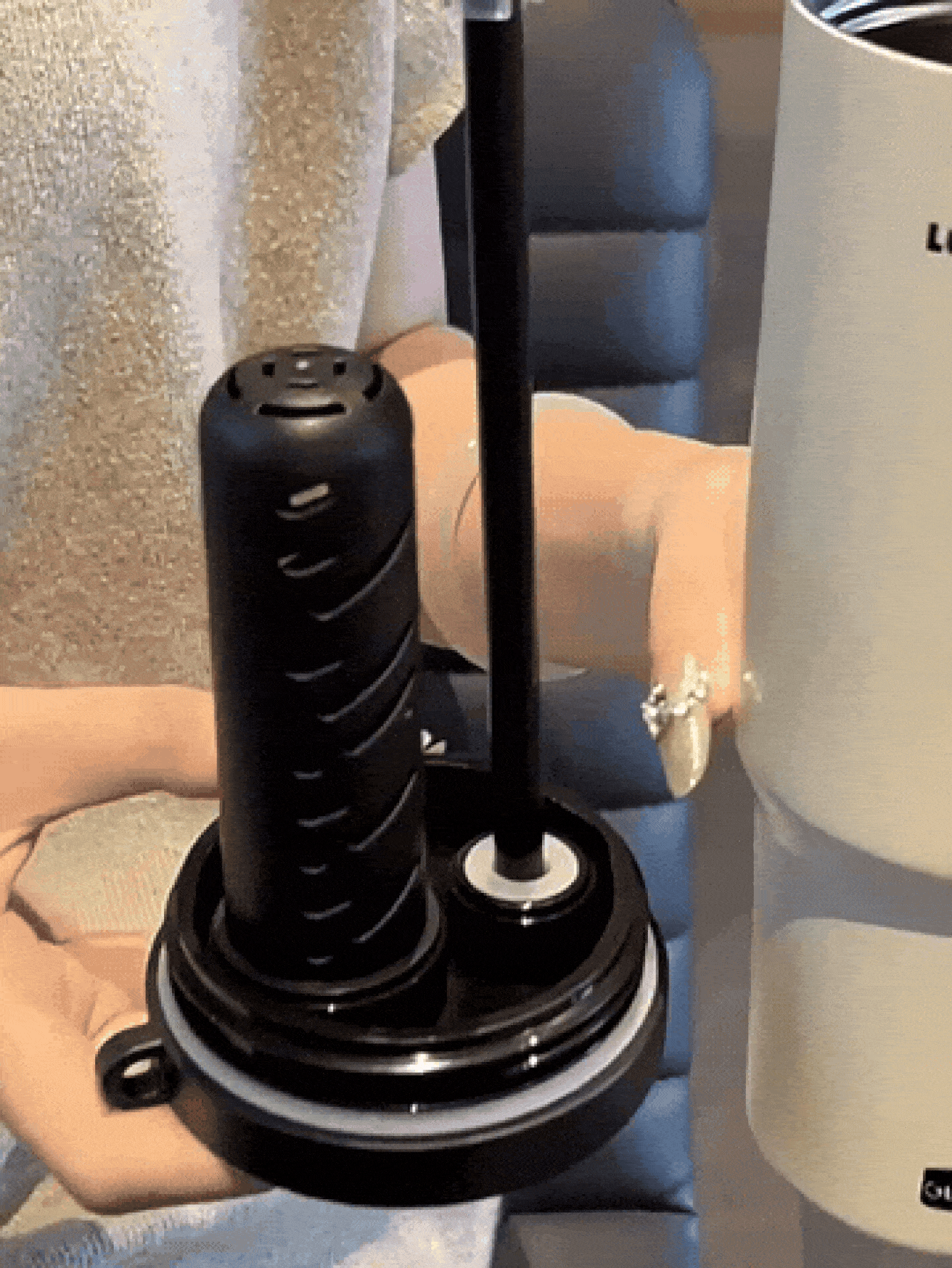 大容量保温杯720ml大容量车载咖啡杯不锈钢保温水真空保温瓶带吸管粉色不锈钢水瓶这款高品质饮具可让您的饮料保持完美温度便捷旅行杯冰咖啡杯户外露营徒步自驾游返校必备办公室必备宿舍必备居家必备男女皆宜 - 彩色 - 查看 2