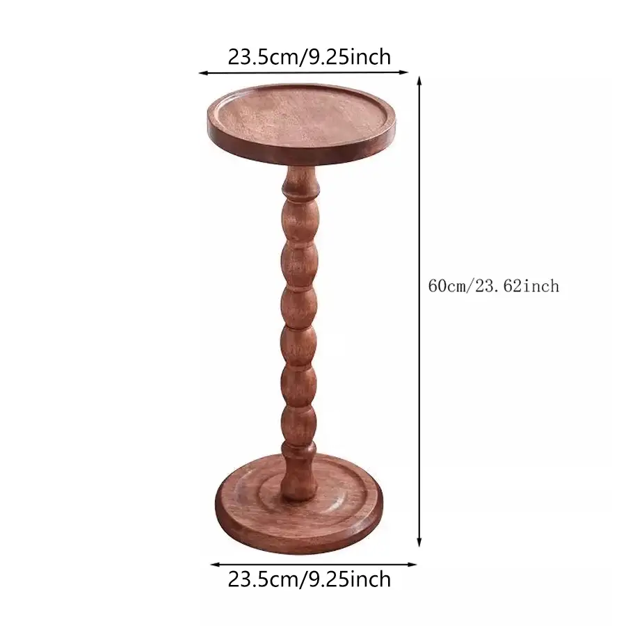 Wooden Round Side Table, Suitable For Coffee Table, Shelf, Plant Stand, Sofa End Table, Multipurpose Small Wooden Desk For Living Room, Bedroom, Kitchen, Balcony