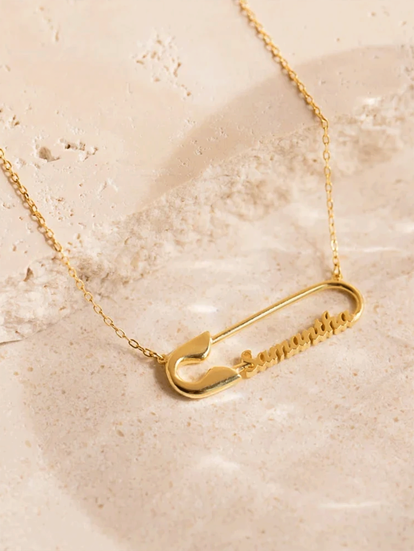 定制姓名回形针吊坠项链，男女适用，个性项链，定制镌刻1-2个姓名牌吊坠项链，时尚不锈钢首饰，情侣礼物，生日，周年纪念礼物 - 彩色 - 查看 2