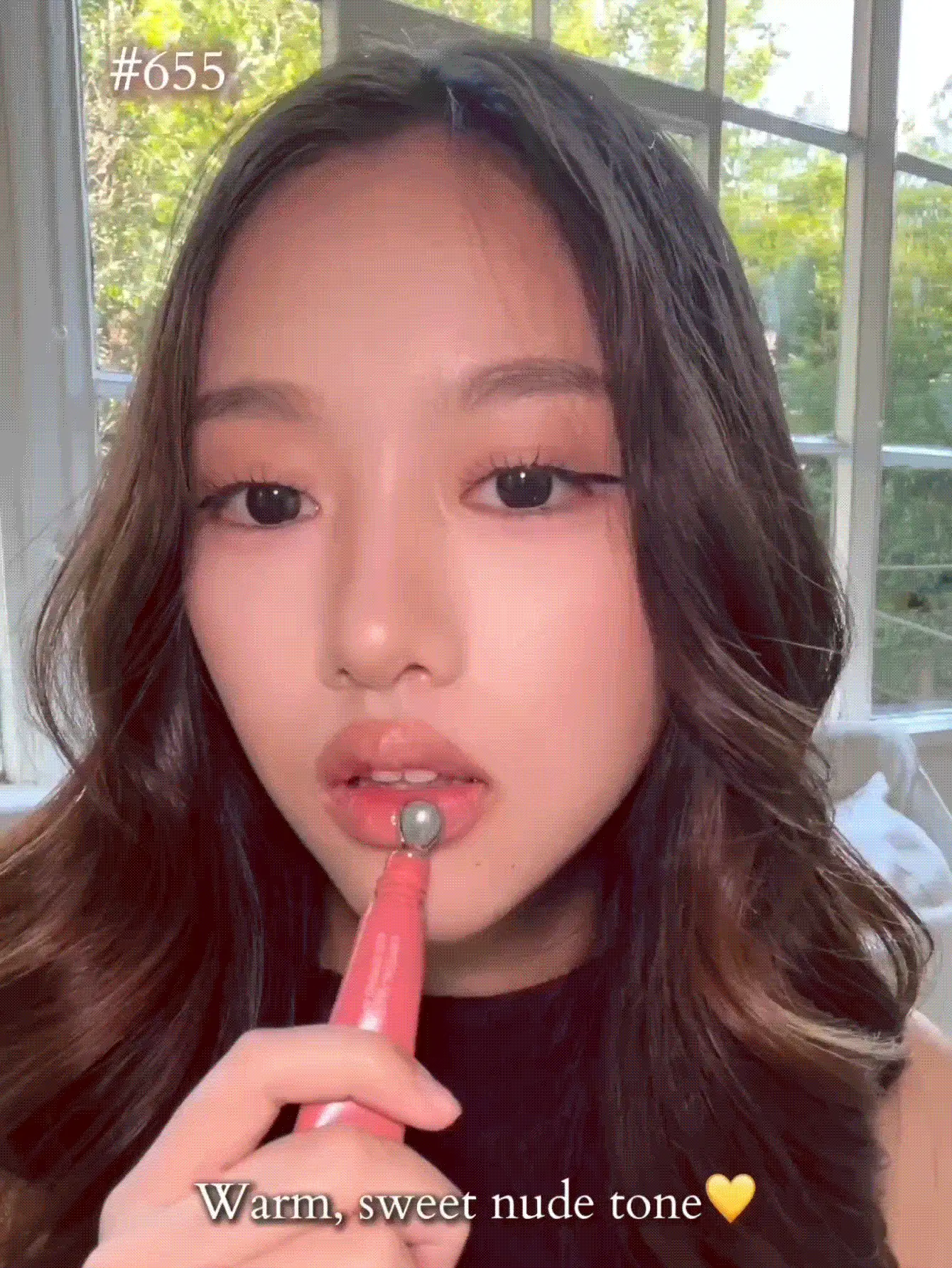 JOOCYEE CRYSTAL GLOSS Lip Gloss, Moisturizing, Easy To Apply, Suitable For Beginners - 655 SPRING APRICOT - View 2