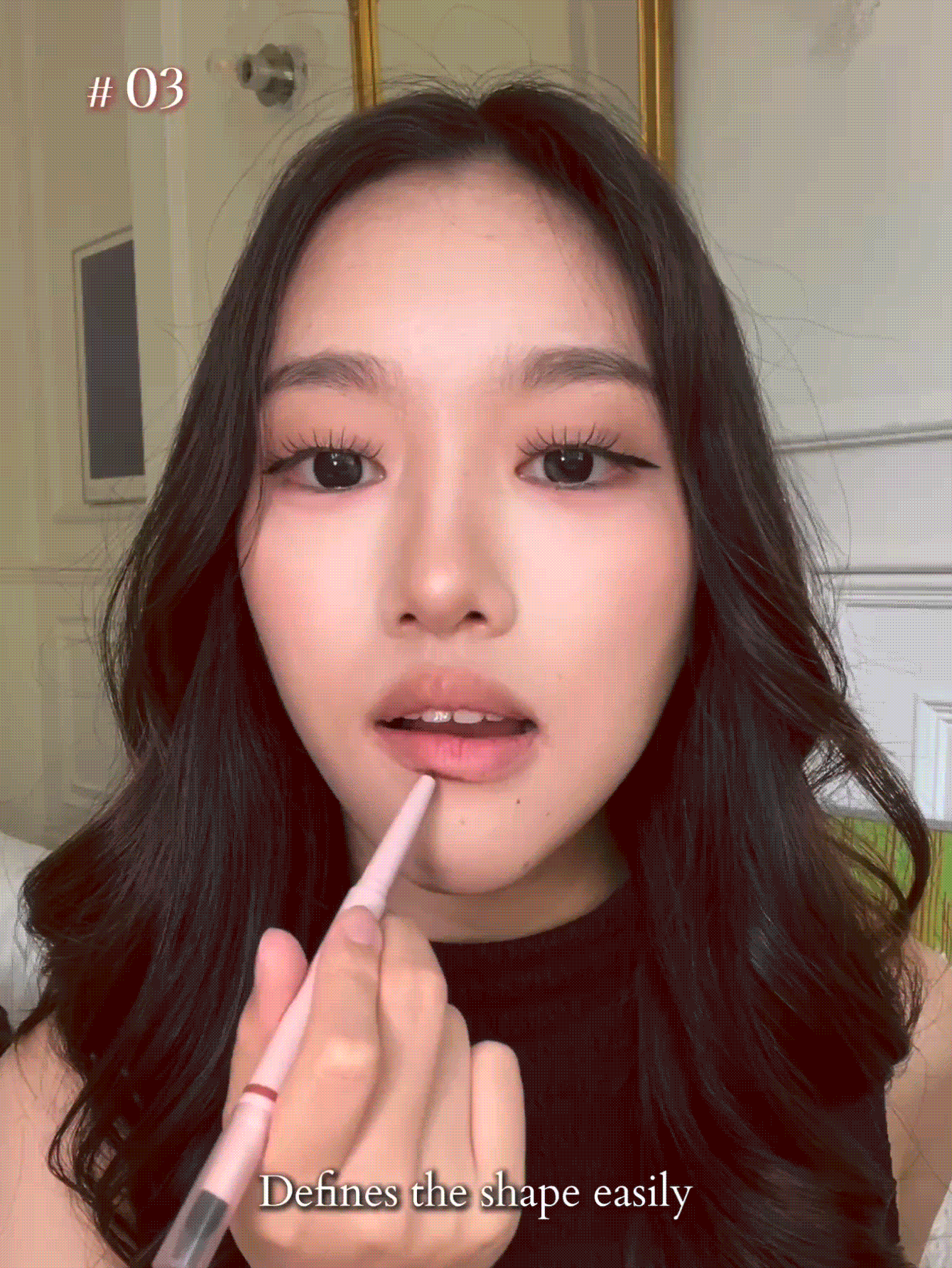 JOOCYEE Double-Ended Lip Liner Pencil, Long-Lasting Smooth Matte Finish - 03 Chestnut - View 2