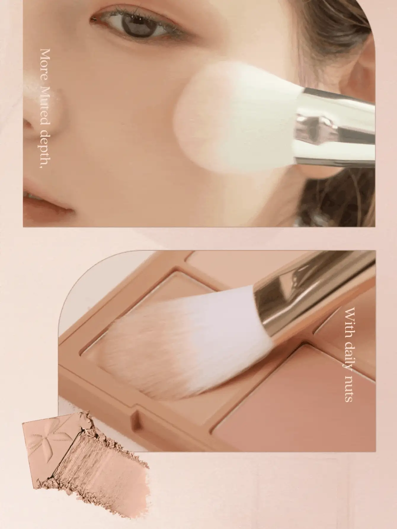 Dasique 4-Color Matte Blush Palette, Highly Pigmented Long-Lasting Luminous Blush Makeup, Fashion Cosmetic Brand For Women, Essential Christmas Gift, Bridal Wedding Makeup, Summer, Valentine's Day, Vacation - #10 Hạt dẻ câm - Xem 2