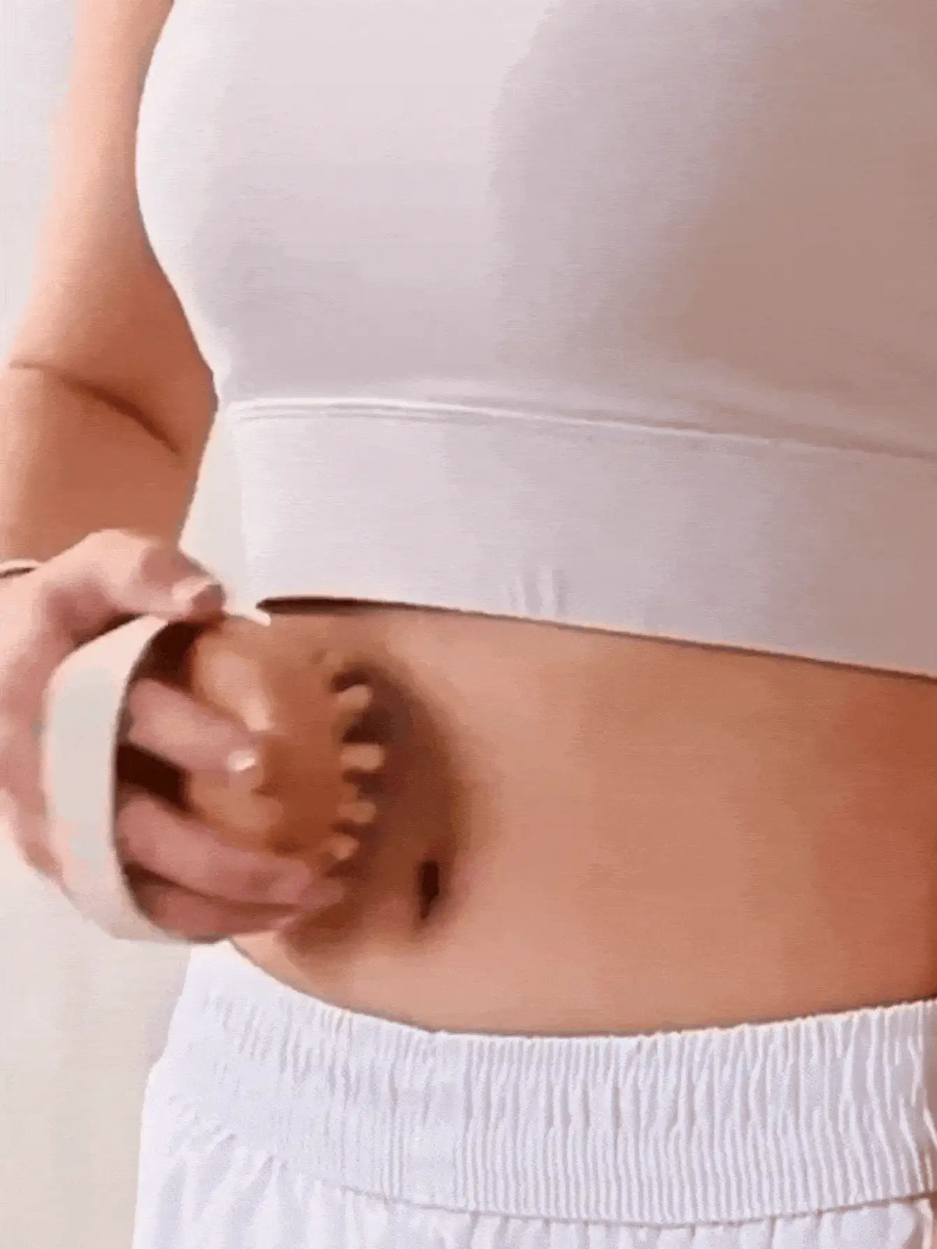 Wooden Hand-Held Massage Brush, For Muscle Relaxation, Wood Therapy Essential Oil Spa Cushion Massager, Unisex, Shaping Massager, Abdominal Fat Removal Massage Tool, Lymphatic Drainage Massager, Fitness Equipment - Ginger - View 3