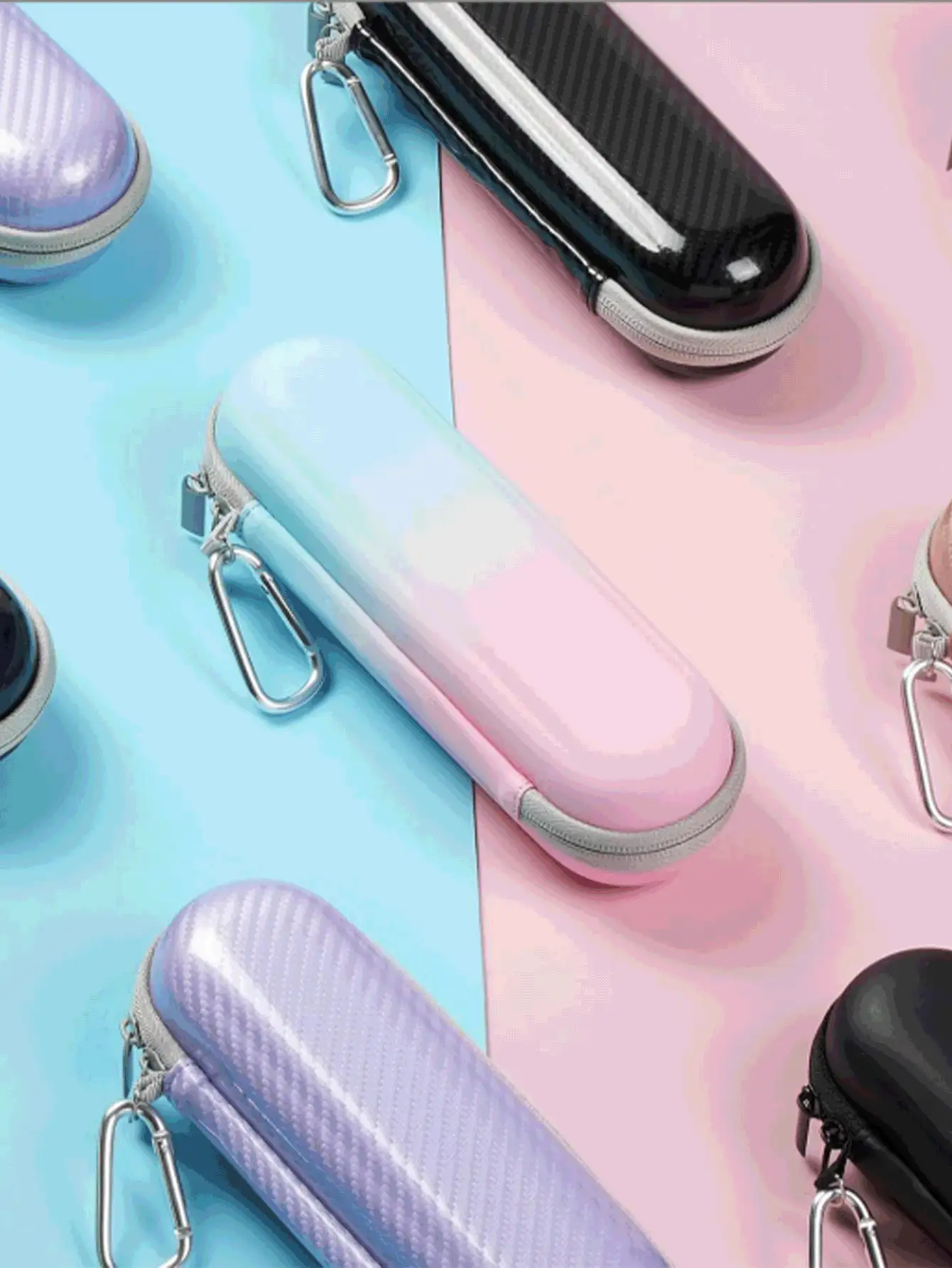 Electric Toothbrush Travel Storage Box, Shock-Proof & Waterproof, Large Capacity For Toothbrush, Brush Heads, Charger & Accessories. Suitable For Travel Or Business, Also Can Be Used As Back-To-School Gift - Multicolor - View 3