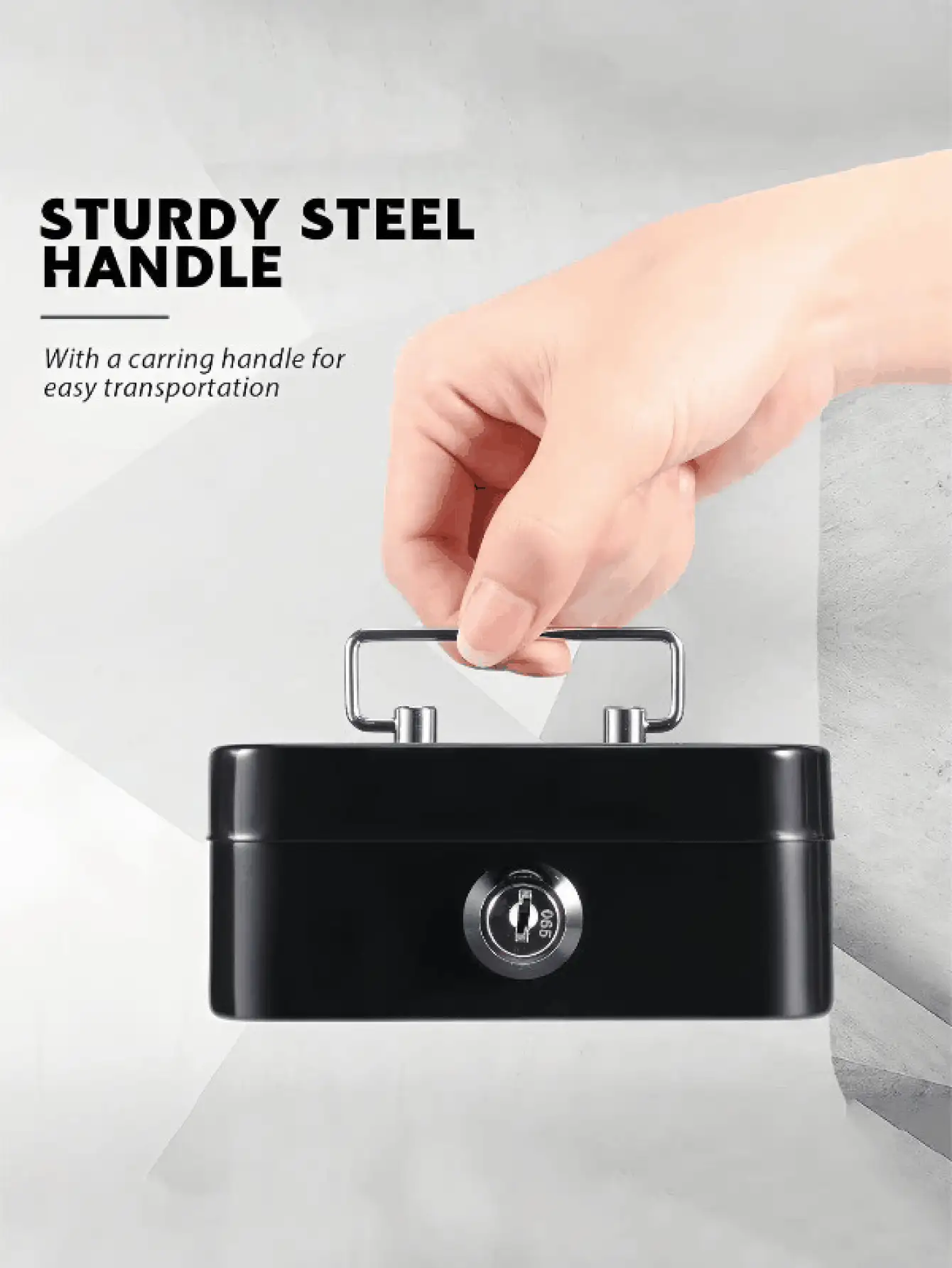 Lockable Coin Bank With 2 Keys, Small Metal Piggy Bank With Lock And Coin Slot, Suitable For Storing Coins, Cash, Valuables, Cards, Documents, Portable Storage Box For Office Use, Ideal Gift And Home Decor For Men And Women - Multicolor - View 3