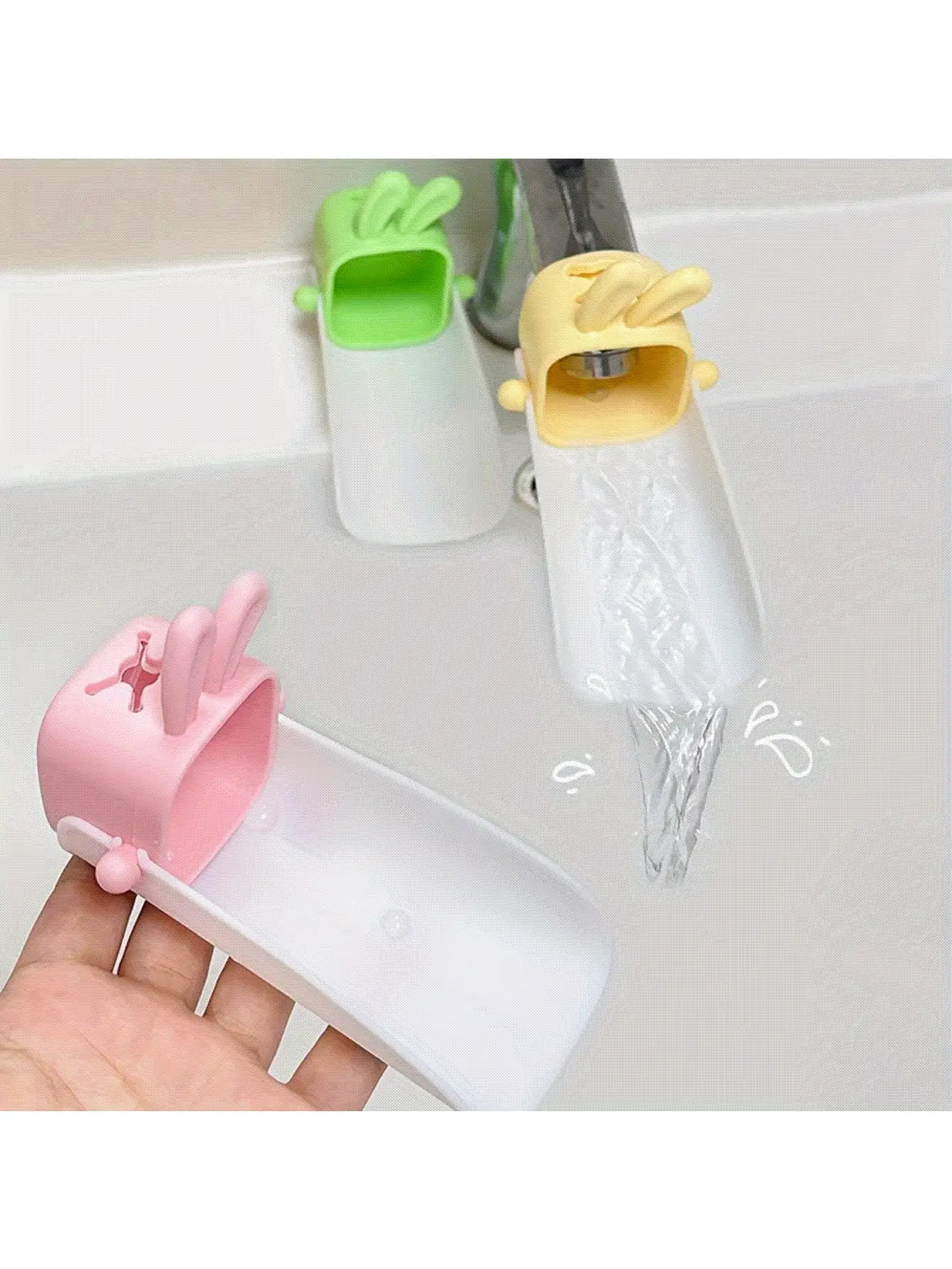 Easy-Install U-Shaped Faucet Extender - Convenient Sink Access, Durable Plastic - Multicolor - View 3