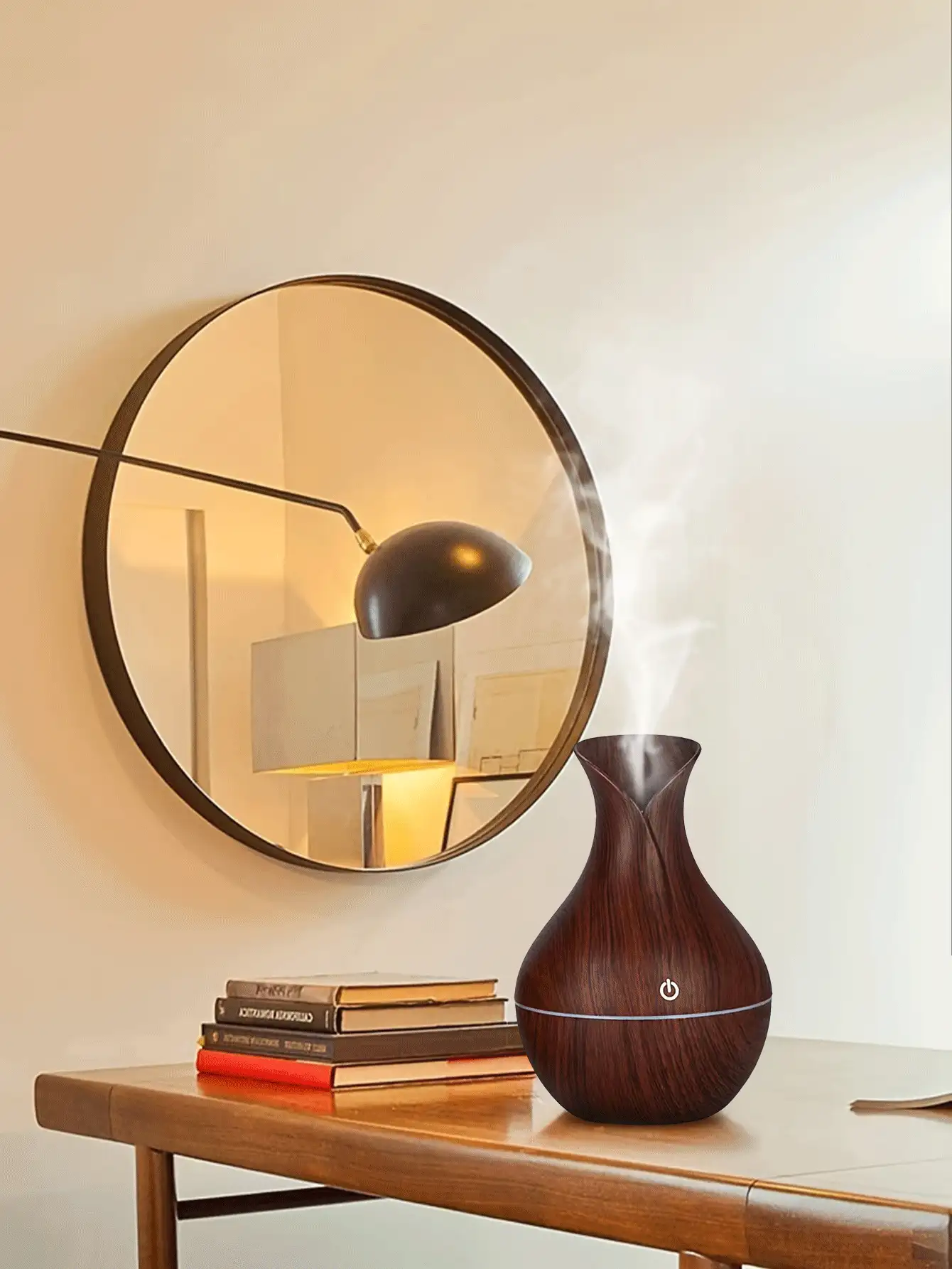 Humidificador de aromaterapia mini, difusor de niebla fría con luz nocturna LED, para uso en dormitorio, mesa, viaje y automóvil - Multicolor - Ver 4