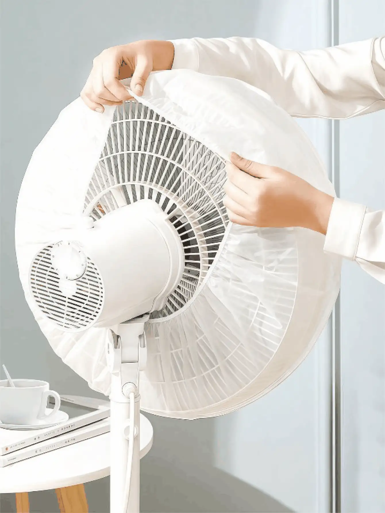 Vỏ bọc quạt chống thấm nước, chống ẩm, chống bụi cho trường học, nhà bếp, văn phòng, hộ gia đình, quà tặng du lịch ngày lễ Giữ quạt sạch sẽ Có thể giặt, tái sử dụng Dễ dàng đeo và tháo Vỏ bọc quạt chống bụi nửa kín - Nhiều màu - Xem 3