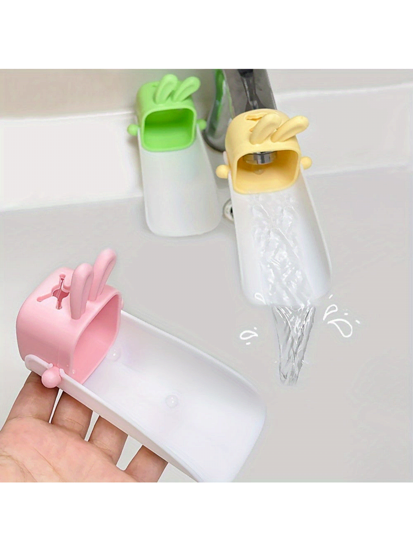 Easy-Install U-Shaped Faucet Extender - Convenient Sink Access, Durable Plastic - Multicolor - View 2