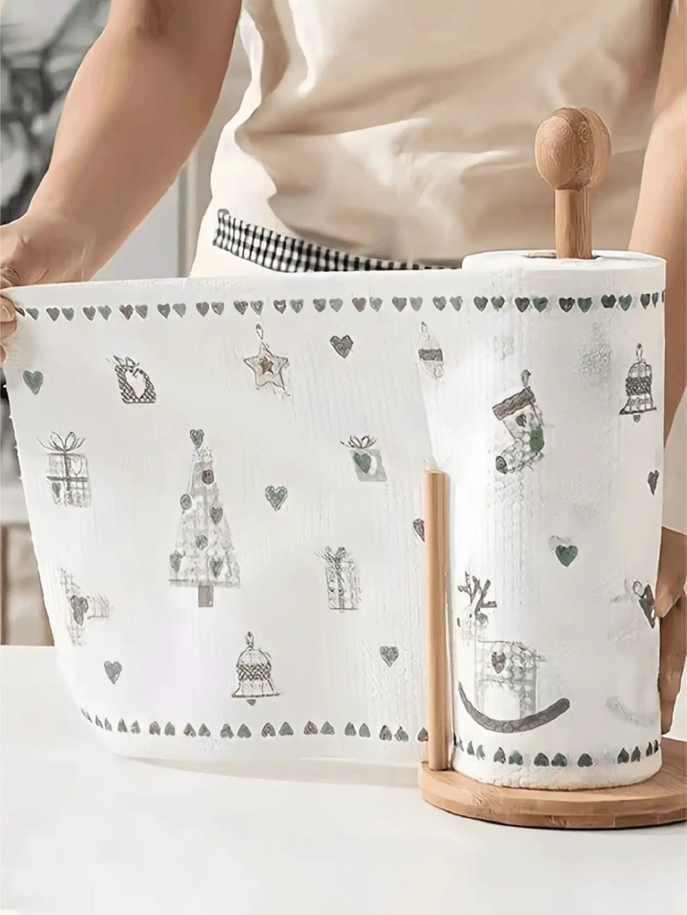 800张/卷 超细纤维厨房用纸巾卷 多功能柔软厚实吸水抹布 抹布套装 神奇玻璃清洁布 可撕式清洁纸巾 吸水不脱落 不留水渍 适用于日常烹饪烘焙 汽车清洁 厨房用具清洁 浴室镜面清洁布 家用清洁用品