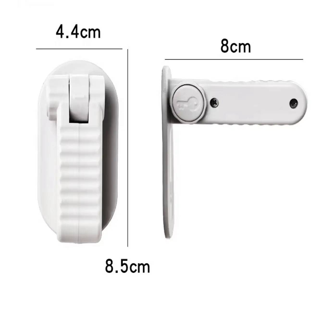 1/3 Piecesof White Door Handle Lock, Safety Door Lock, Child Safety Lock, Home Protection Lock
