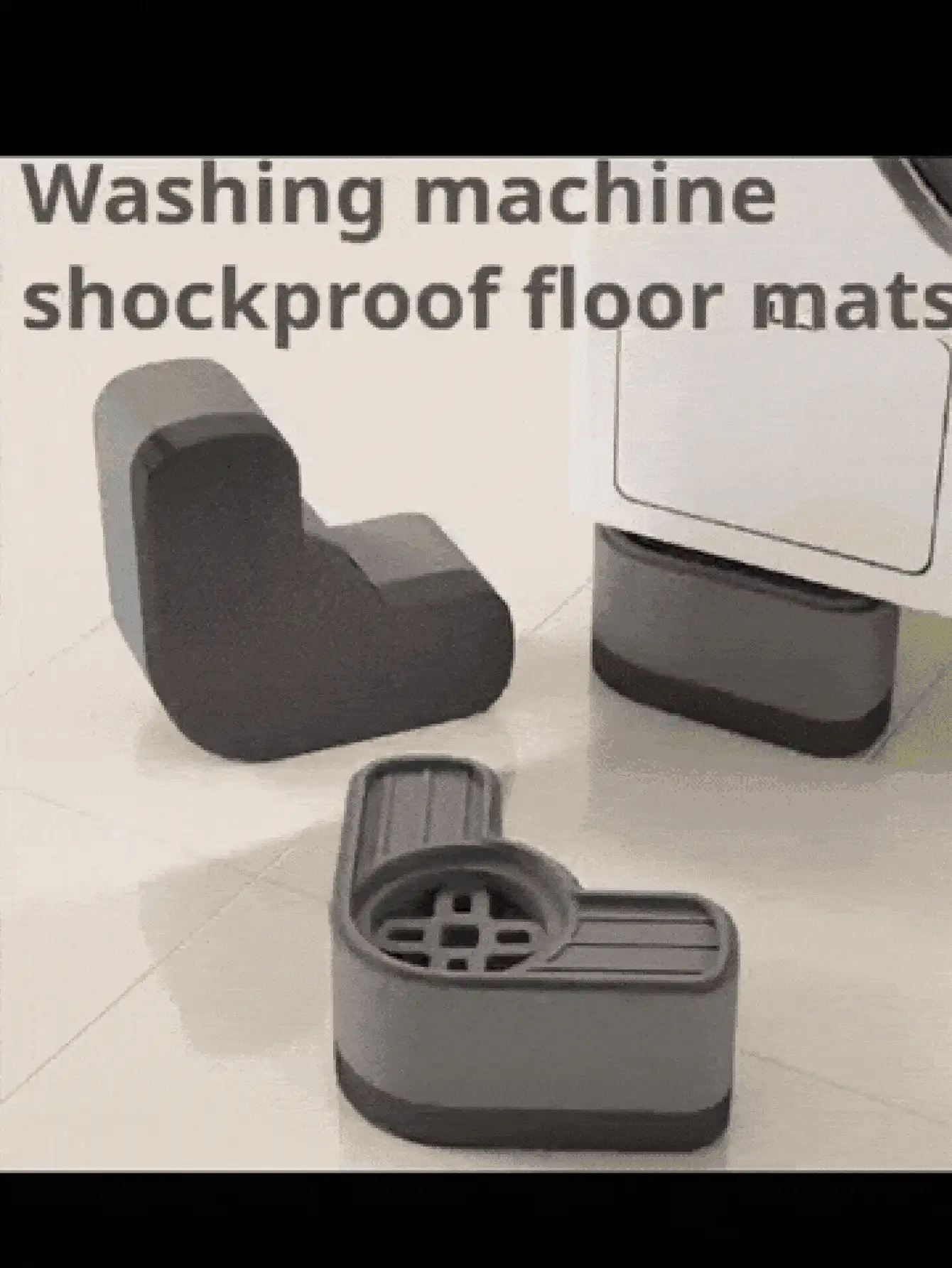 4pcs Thick Washing Machine Pad, Anti-Vibration, Anti-Slip, Noise Reduction, Suitable For Most Models, Protect Floors, Fit For Home And Laundry Room, Halloween Gift - Multicolor - View 3