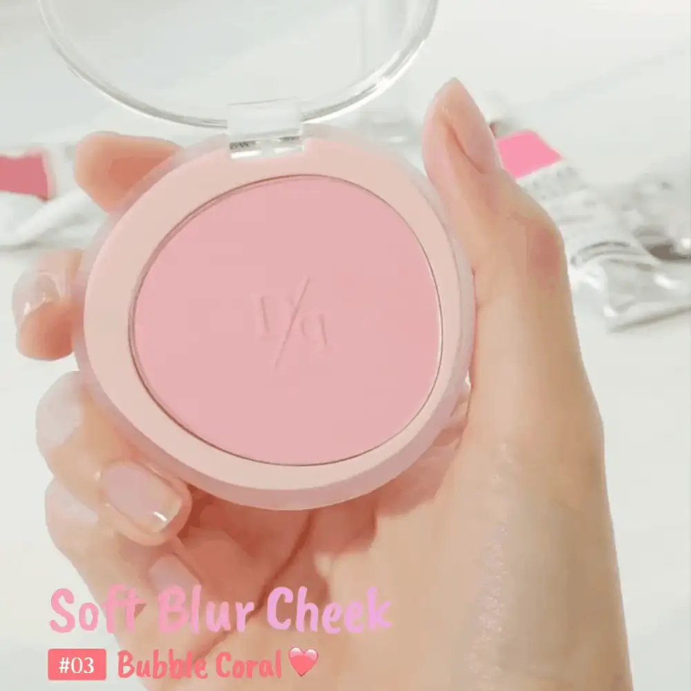 Dasique Matte Blush Palette, Highly Pigmented Long-Lasting Luminous Blush, Natural Makeup, Fashion Cosmetic Brand, Essential Christmas Gift For Women, Bridal Makeup, Summer, Valentine's Day, Vacation - #03 Bubble Coral - 查看 2
