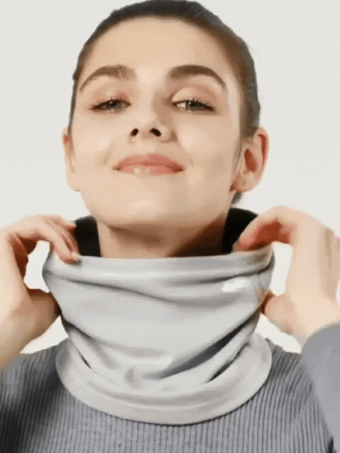 Khăn quàng cổ giữ ấm dày dặn, chống gió, chất liệu lông cừu, thích hợp cho cả nam và nữ khi trượt tuyết, đạp xe, leo núi, chạy bộ và các hoạt động thể thao ngoài trời vào mùa thu/đông. - Nhiều màu - Xem 3