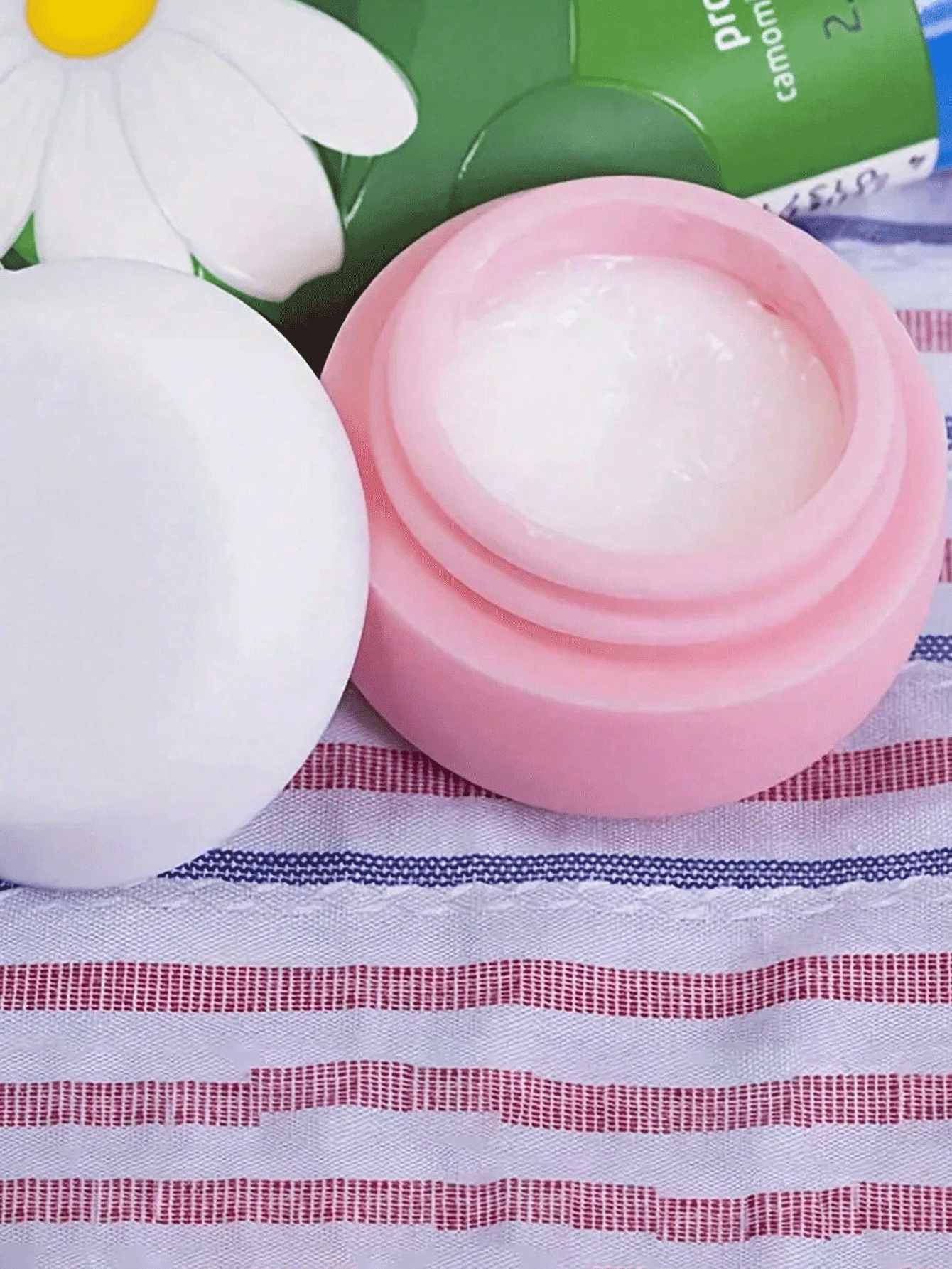 便携式硅胶面霜罐带盖，女士化妆品收纳盒，多功能洗漱用品容器，可重复使用的化妆品容器，旅行洗漱瓶，适用于面霜、身体乳和护手霜，户外露营旅行商务及日常使用，旅行必备，旅行配件，露营装备 - 彩色 - 查看 2