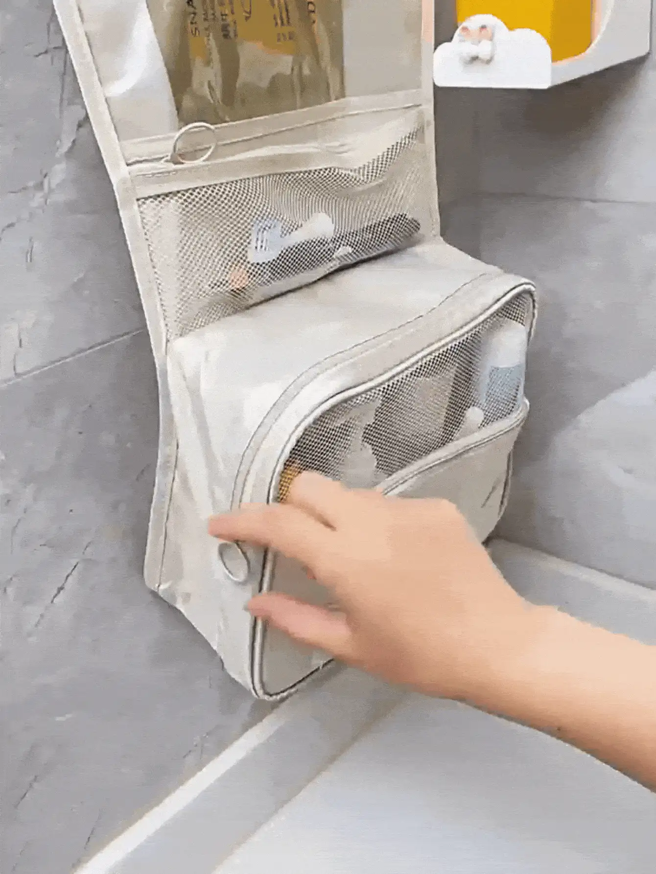 旅行洗漱包、化妆品收纳包、挂式化妆包、浴室配件、便携式化妆包、防水化妆包、浴室化妆品收纳包、化妆品储物包、化妆品整理包、夏季旅行必备、海滩旅行用品、旅行必备、邮轮旅行必备、学习用品、学校用品、伴娘礼物、度假、节日、返校季 - 彩色 - 查看 3