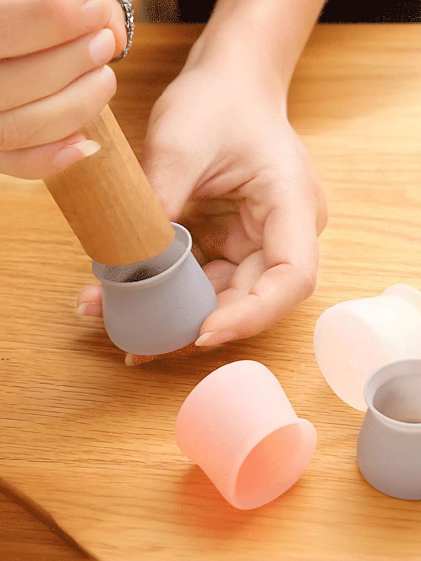 Silicone Chair Leg Covers, Anti-Slip Furniture Protectors, Thickened Universal Table And Chair Leg Covers, Noise-Reducing Decorative Pads - Multicolor - View 3