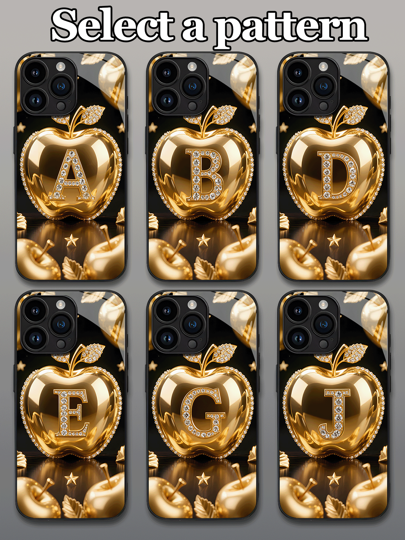 1 ốp lưng điện thoại bằng kính cường lực có thể tùy chỉnh 26 chữ cái may mắn đính đá, tương thích với thiết kế của Apple, tương thích với iPhone 17 Pro Max/17 Air/15/16 Pro/14 Plus/13 Pro/12 Pro Max/11/Xs Max/8/7/6 Plus, S24 Ultra/S25 Ultra, tương thích với Redmi NOTE 13/14, tương thích với Redmi K40, Mi 11, thiết kế thời trang, tùy chỉnh theo sở thích cá nhân, món quà tốt nhất cho gia đình, đồng nghiệp, bạn bè. - màu đen - Xem 2