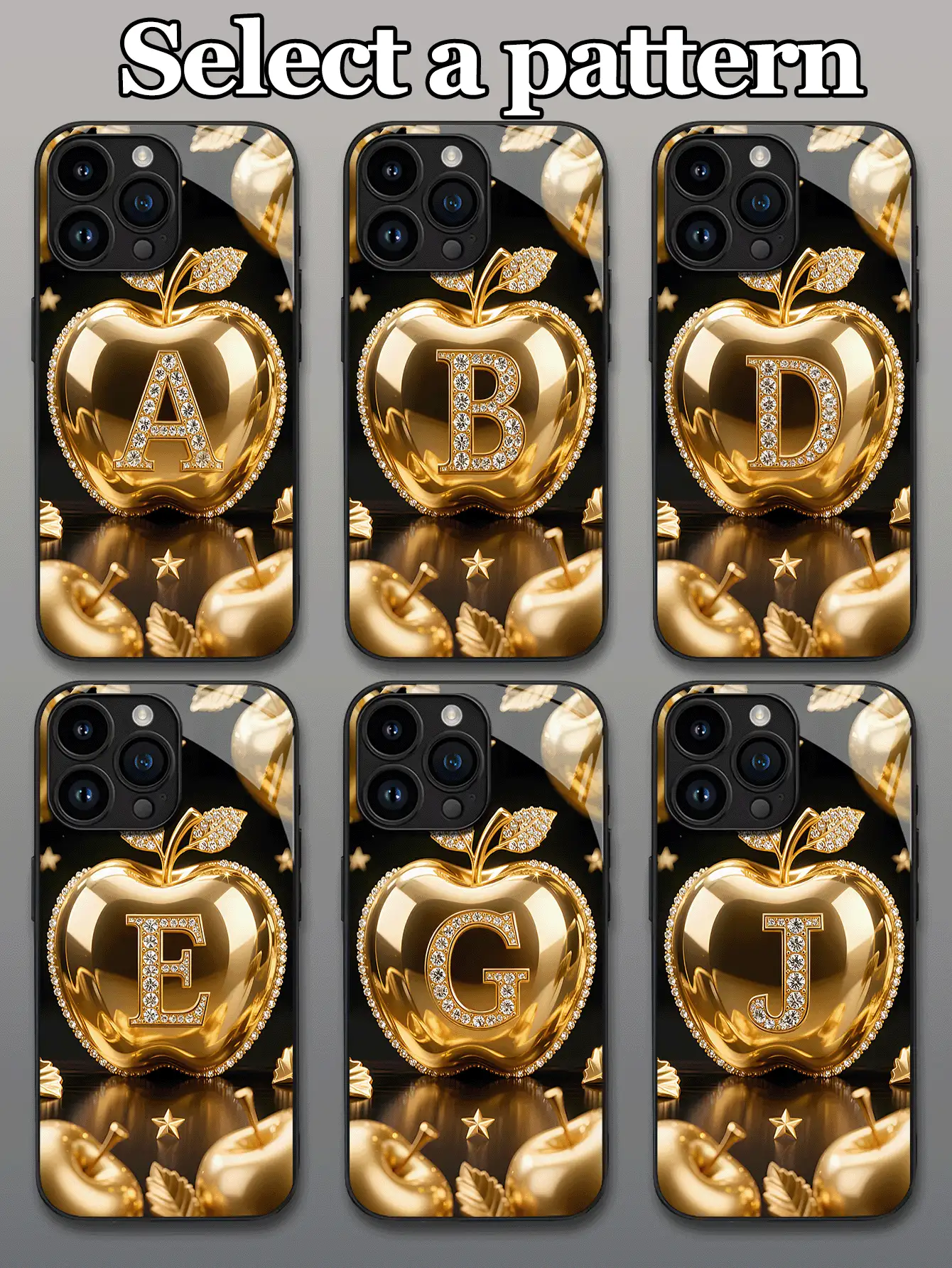 1 ốp lưng điện thoại bằng kính cường lực có thể tùy chỉnh 26 chữ cái may mắn đính đá, tương thích với thiết kế của Apple, tương thích với iPhone 17 Pro Max/17 Air/15/16 Pro/14 Plus/13 Pro/12 Pro Max/11/Xs Max/8/7/6 Plus, S24 Ultra/S25 Ultra, tương thích với Redmi NOTE 13/14, tương thích với Redmi K40, Mi 11, thiết kế thời trang, tùy chỉnh theo sở thích cá nhân, món quà tốt nhất cho gia đình, đồng nghiệp, bạn bè. - màu đen - Xem 2