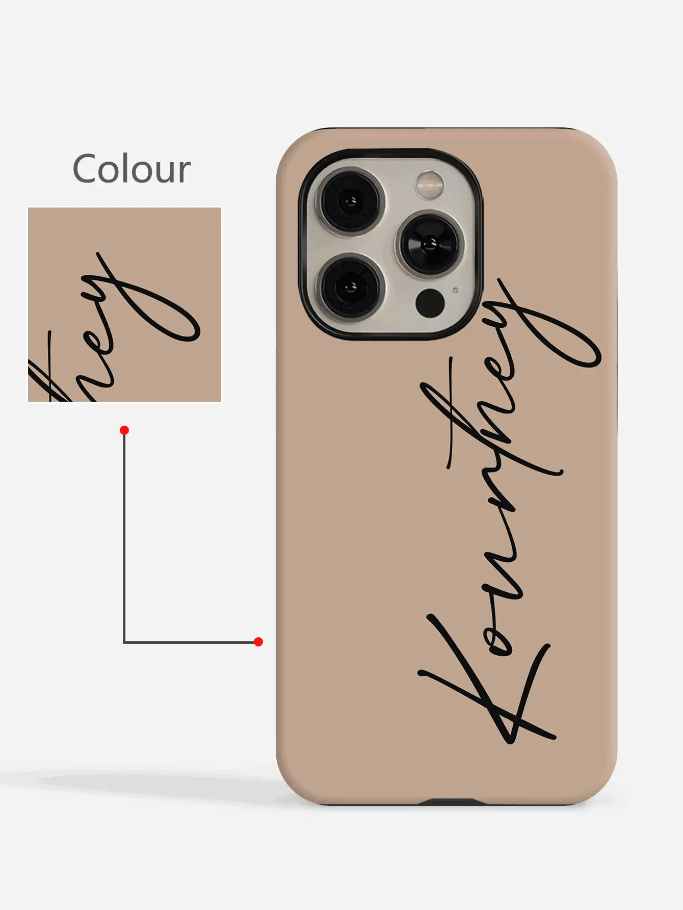 1pc Minimalist Letter Elements Customized Solid Color Letter 2-In-1 Glossy Protective Hard Phone Case Cover Compatible With IPhone 11/12/13/14/15/16/17 Pro Max, International Version, Not The Domestic Version Birthday Gift - Multicolor - View 2