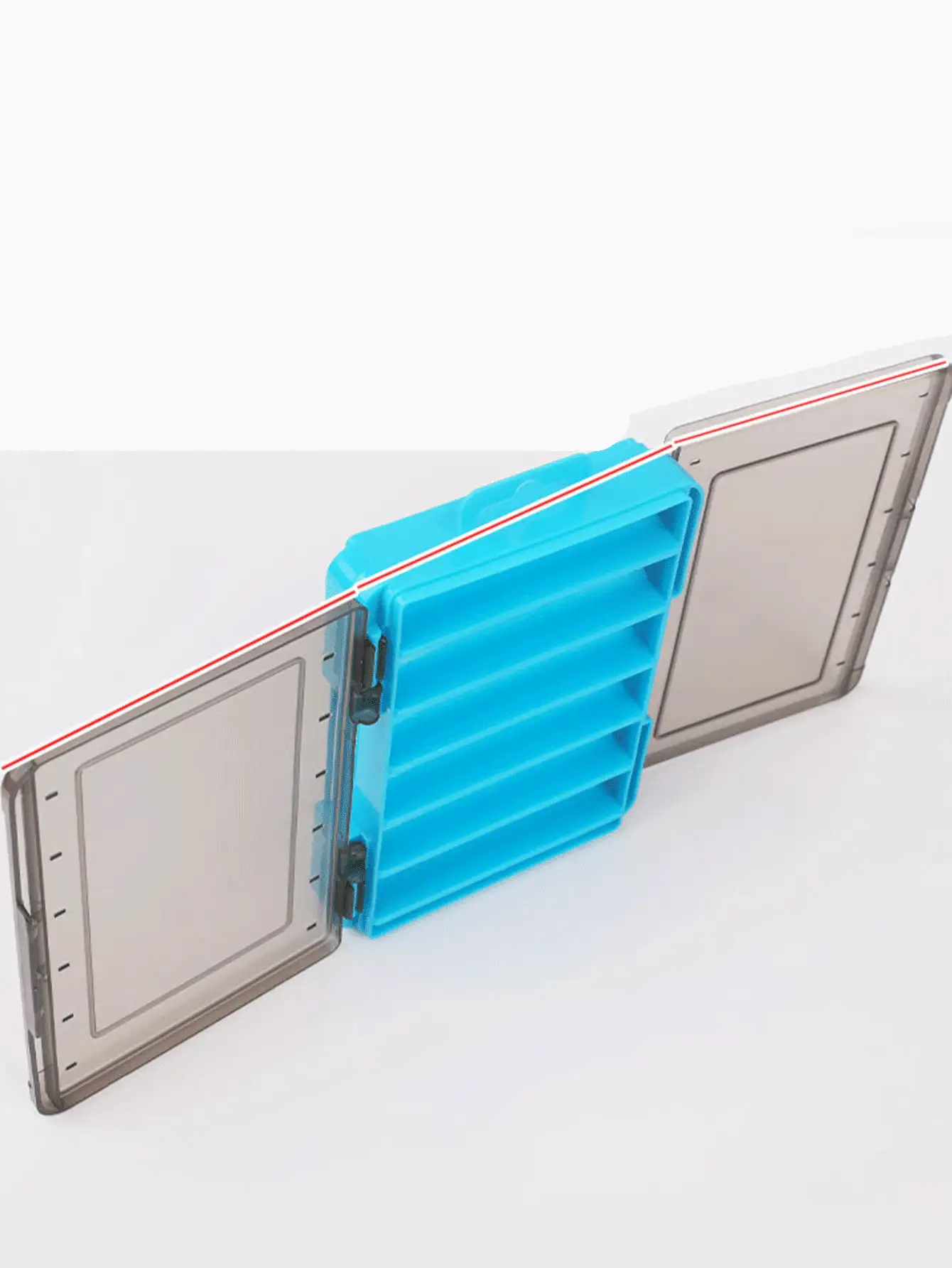 Double-Sided Bait Storage Box Fishing Accessory Boxes Multi-Compartment Fishing Tool Box Fish Hard Bait Box For Hard Soft Lures Earthworms Fish Lice And Storing Bait Hooks Fishing Tools Fishing Essential Fishing Travel Gear Fishing Accessories - Multicolor - View 3