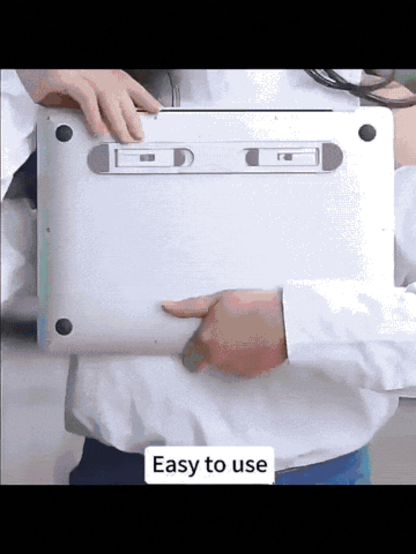 Adjustable & Foldable Laptop Stand With Keyboard & Tablet Holder, Cooling Pad Design, Height Adjustable, Improve Viewing Angle, Suitable For Home, Office, Dorm, Also An Ideal Christmas Gift - Multicolor - View 2