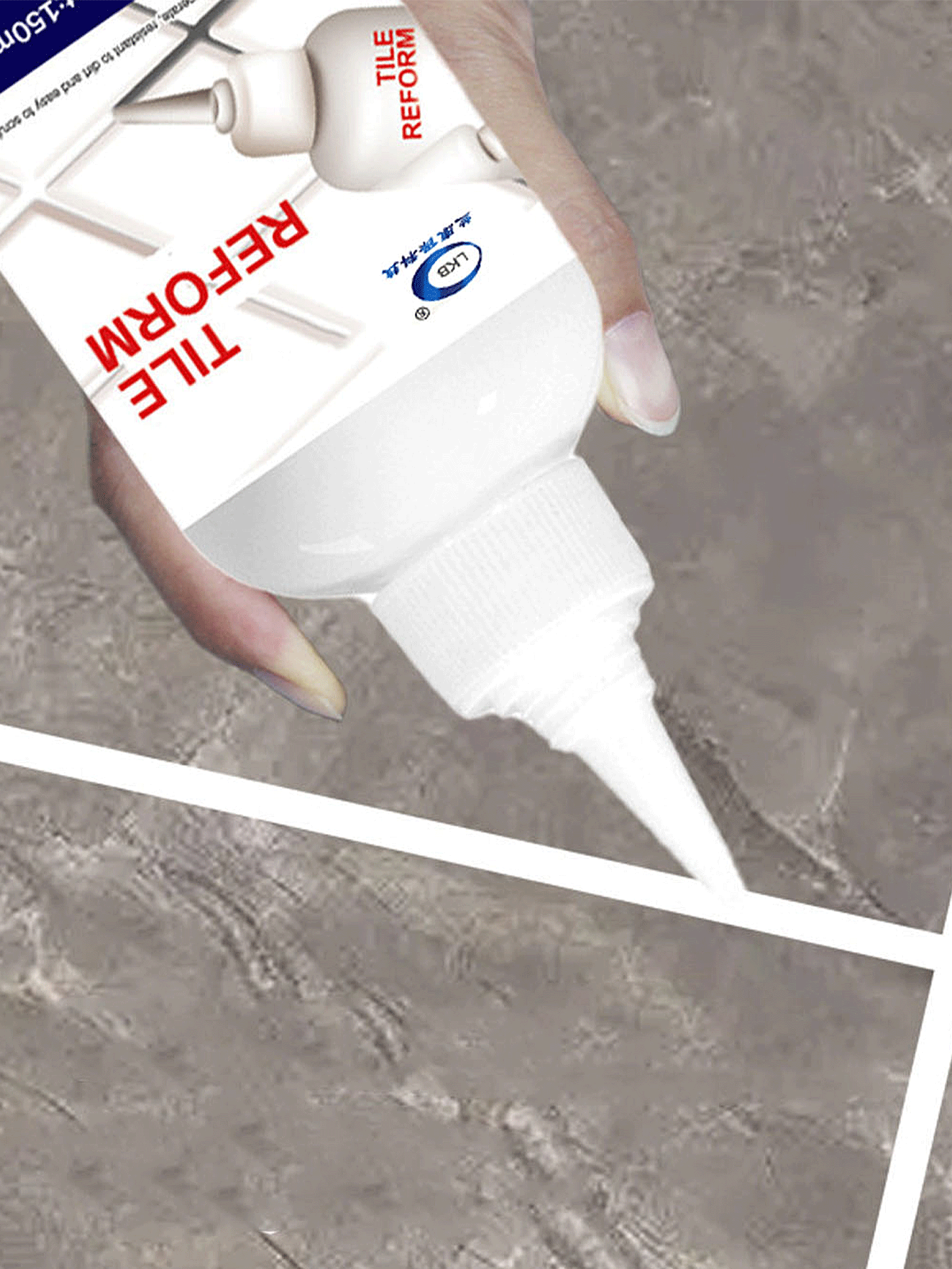 Multi-Purpose Tile & Grout Cleaner, Suitable For Deep Cleaning, Cleans Tile Grout Effectively, Universal Type, Anti-Splash, Convenient Packaging. An Excellent Gift For Family And Friends, Especially Suitable For Holidays And New Year (Random Shipment Of Old And New Versions) - White - View 4