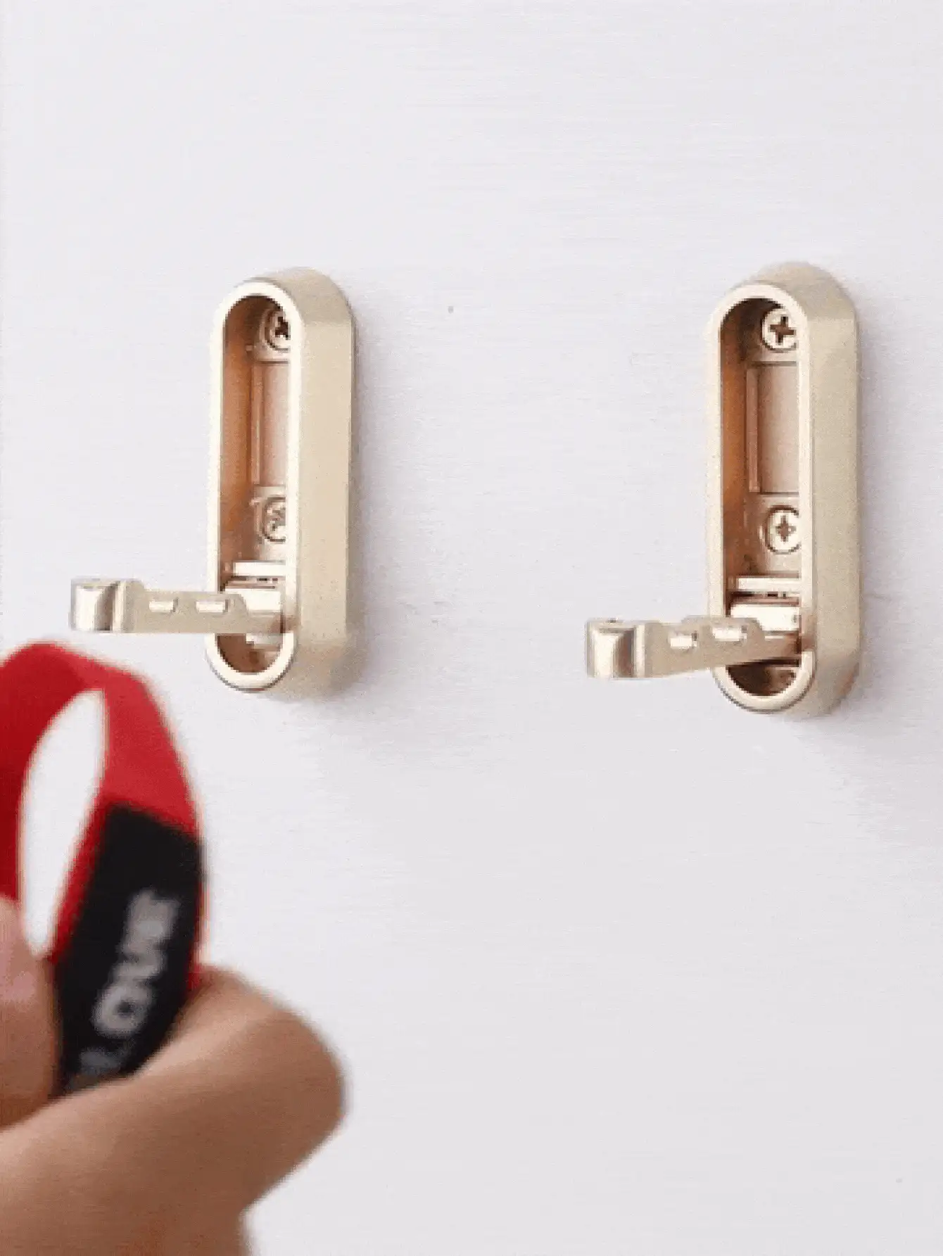 Foldable Heavy-Duty Wall-Mounted Coat Hooks, Space-Saving, Extendable Key Rack, Suitable For Hanging Jackets, Towels, Clothes, Hats, Bags, Keys, Bathroom, Kitchen, Bedroom Door Hooks, Fashionable Metal Finish, Compact Design - Black - View 3