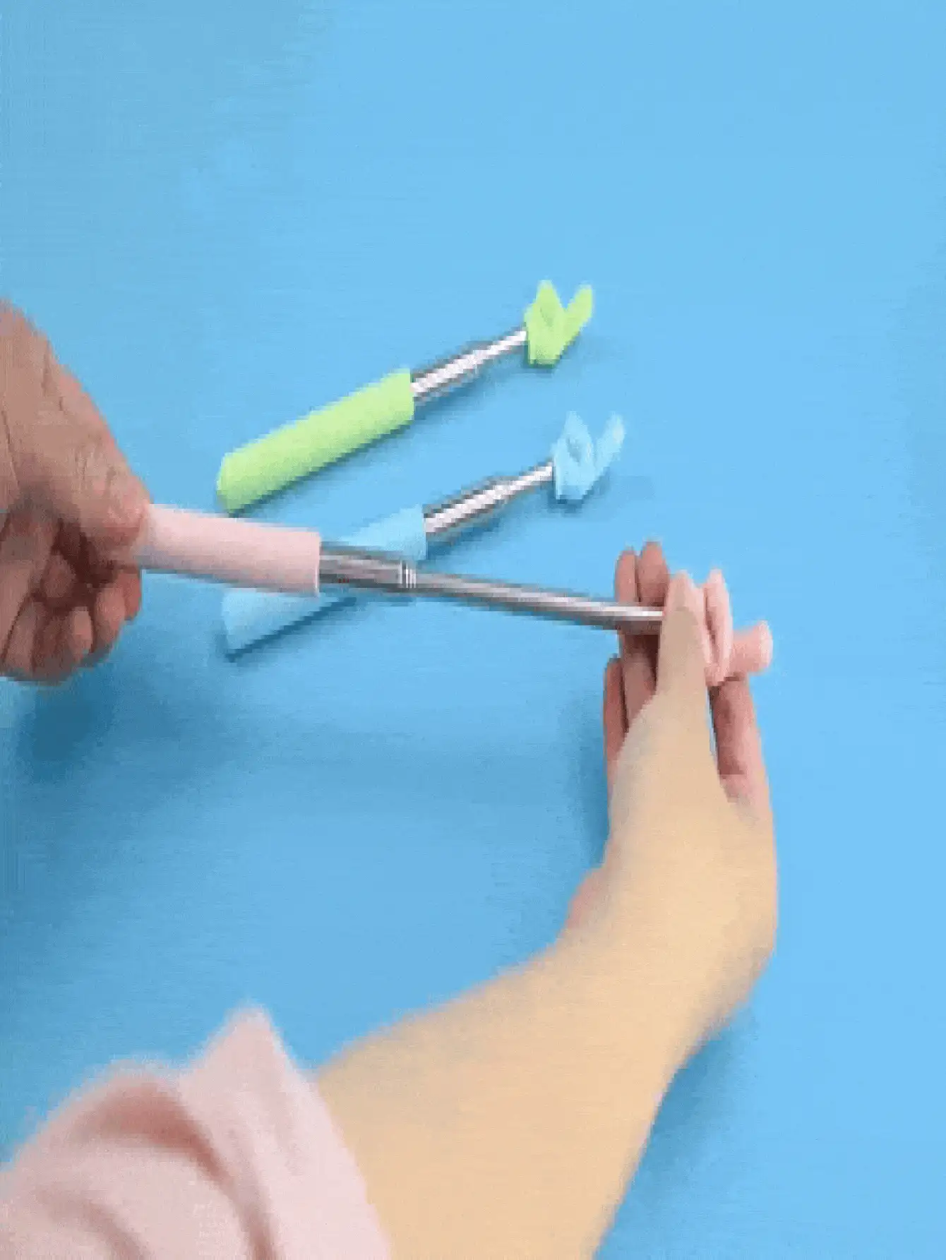 Telescopic Back Scratcher, Also Suitable As Classroom Telescopic Pointer, Retractable Pointing Stick, Collapsible Back Scratcher, Adult, Elderly, Pet Applicable Scratching Massage Tool, Easy To Carry For Home Use, Reading Aid Telescopic Product, Birthday Gift - Multicolor - View 10