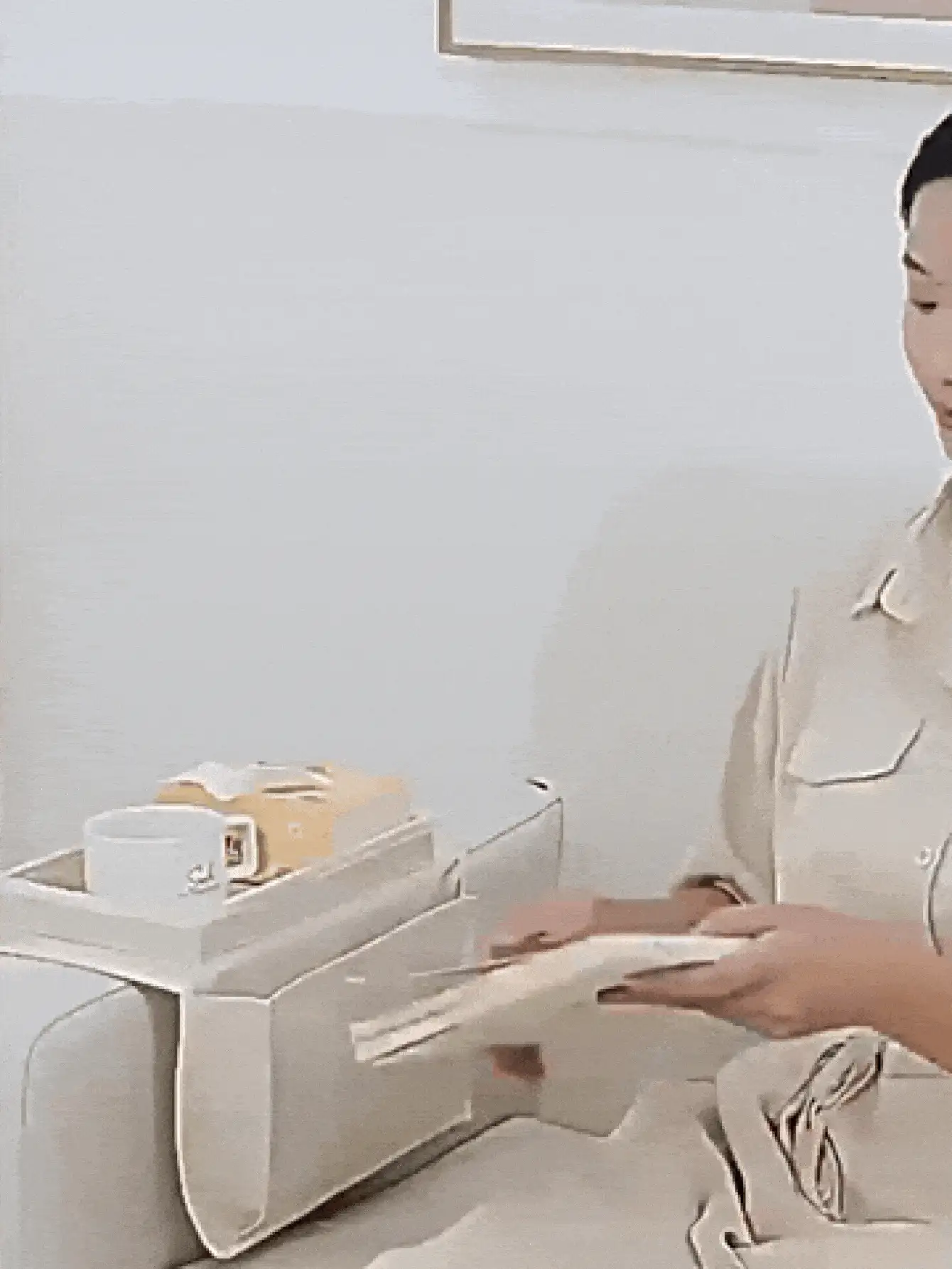 Sofa Armrest Storage Bag With Cup Holder Tray, Minimalist Sofa Organizer Bag, Multi-Pocket Design, Multi-Functional Hanging Storage Bag, Sofa Armrest Storage Bag, Foldable TV Remote Control Storage Bag, Armchair Storage Bag, Non-Slip Chair Side Storage Bag, Suitable For Recliner, Sofa, Armchair, Bedside And Office, Essential Home Accessory