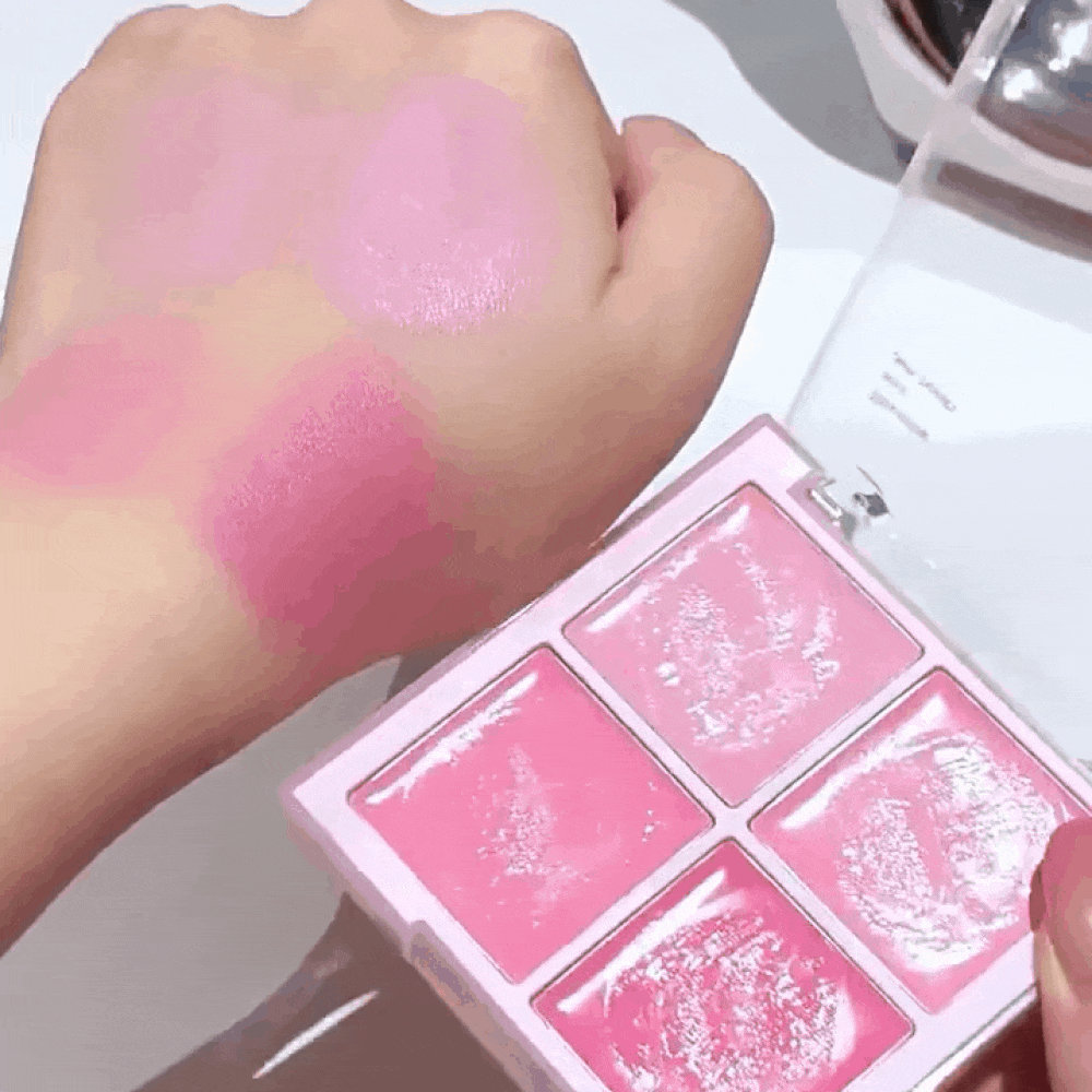  Dasique 4-Color Blush Palette, High Color Payoff, Long-Lasting, Natural Glow, Lightweight Makeup, Vegan Formula, Fashionable Cosmetic Brand, Christmas Gift, Holiday Essential (8g)