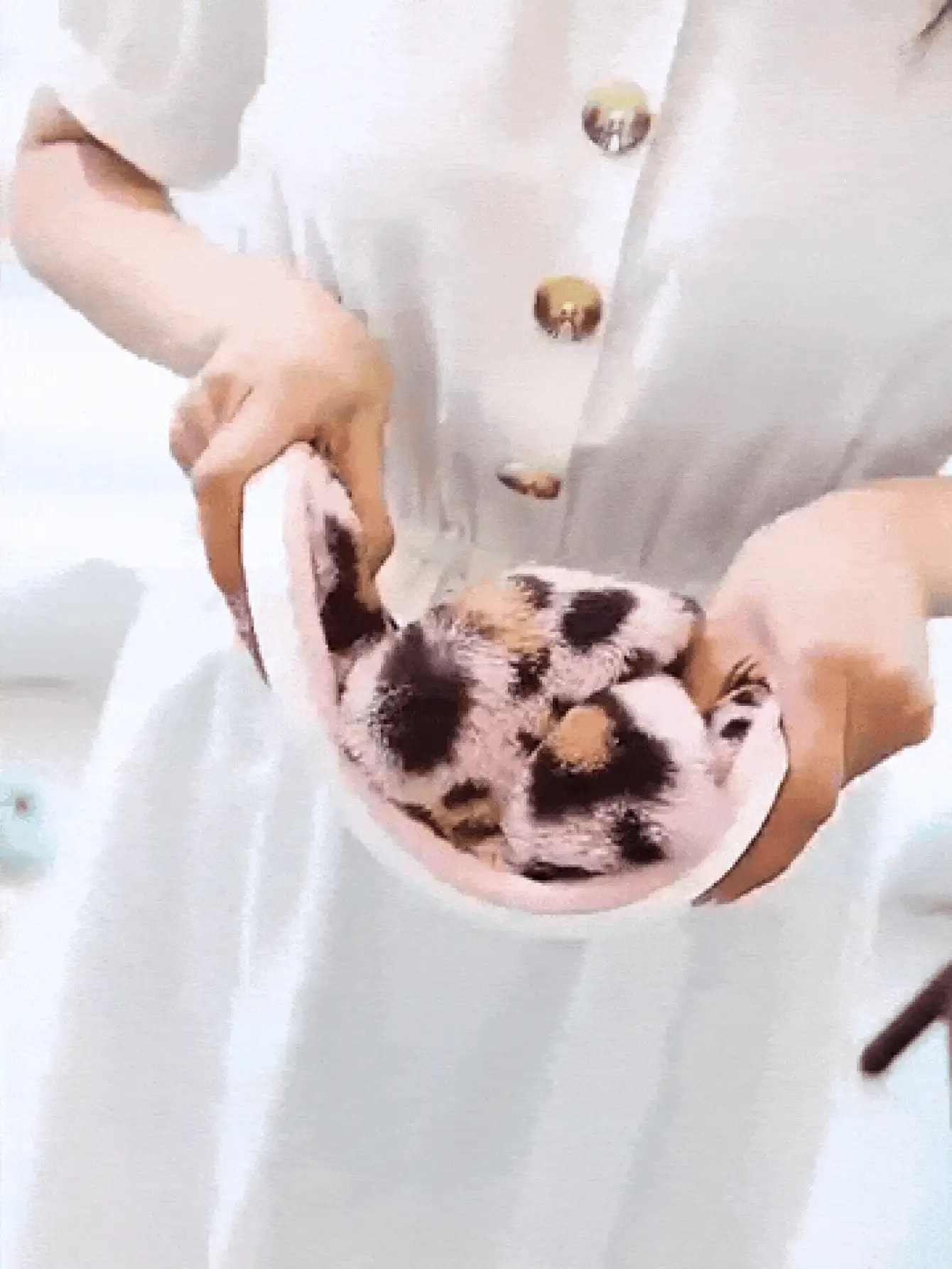 Women's Leopard Print Slippers, Soft & Comfortable For Home, Travel, Cute Cloud Design Slippers, Essential For Bedroom, Dorm, Hotel, Back To School Couple Gift,Shoe,Spring Summer Picks,Brides Maid Gifts,Room,Bedroom Deccor,Bedroom Deccor,Beach,Travel,For Men,For Women,Vacation - Coffee Brown - View 3