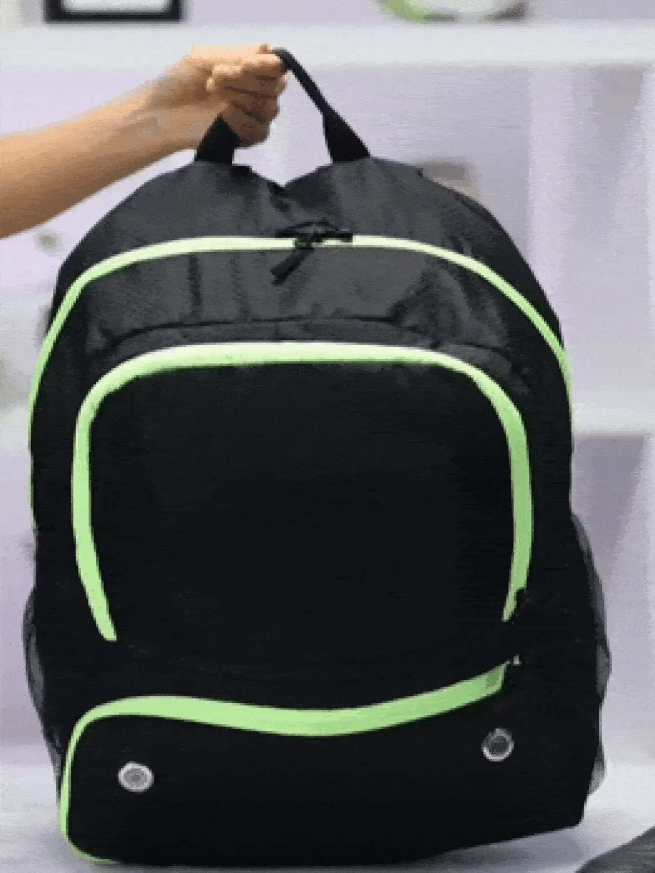 Large Capacity Separate Ball Compartment Basketball Bag Outdoor Sports Training Bag Portable Football Bag Lightweight Waterproof Sports Backpack With Separate Shoe Compartment Fit Basketball Volleyball Football Sport Equipment Bag Suitable For Men Women College Student Back To School Sport Essentials - Multicolor - View 9