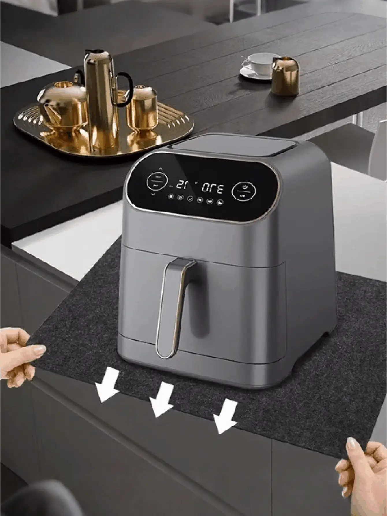 碗碟沥水垫，实用家居用品 - 黑色 - 查看 3