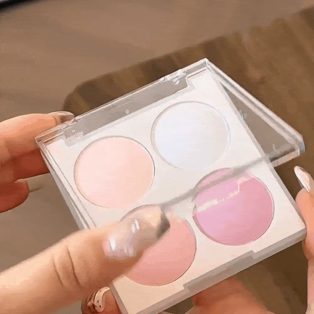 Dasique 4-Color Matte Blush Palette, High Color Payoff, Long-Lasting, Natural Glow, Lightweight & Breathable, Vegan Formula, Fashionable Makeup Brand, Christmas Holiday Essential - #11 Cream Soda - 查看 2