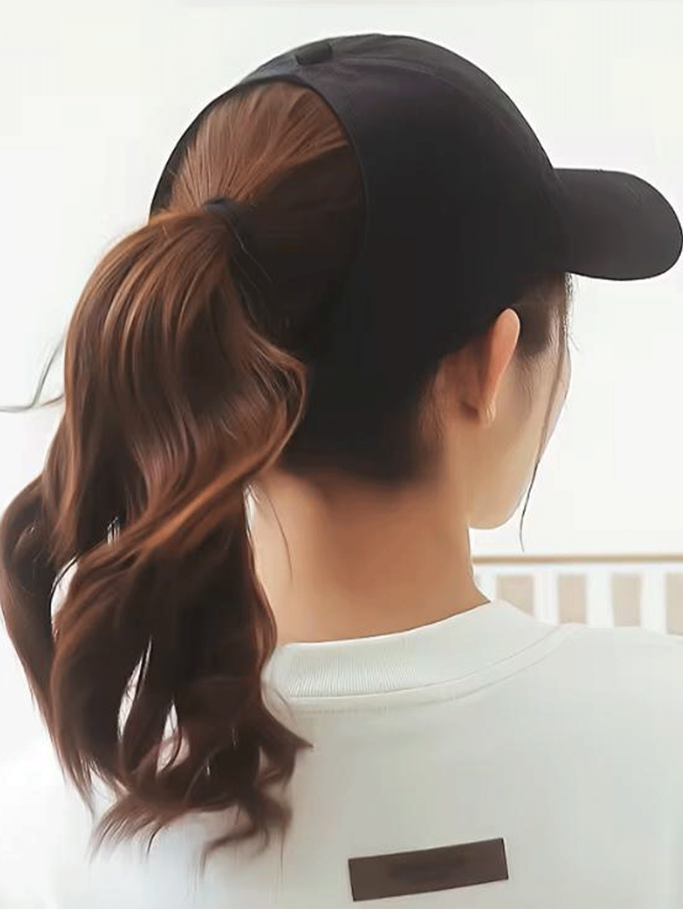 Adjustable High Ponytail Baseball Cap, Half-Open Brim, Unisex Casual Baseball Hat, Breathable, Suitable For Commuting, Outdoor Sports, Running, Cycling, Travel, Shopping, Camping, Women's Travel Accessory, Outdoor Sports Accessory - Multicolor - View 2