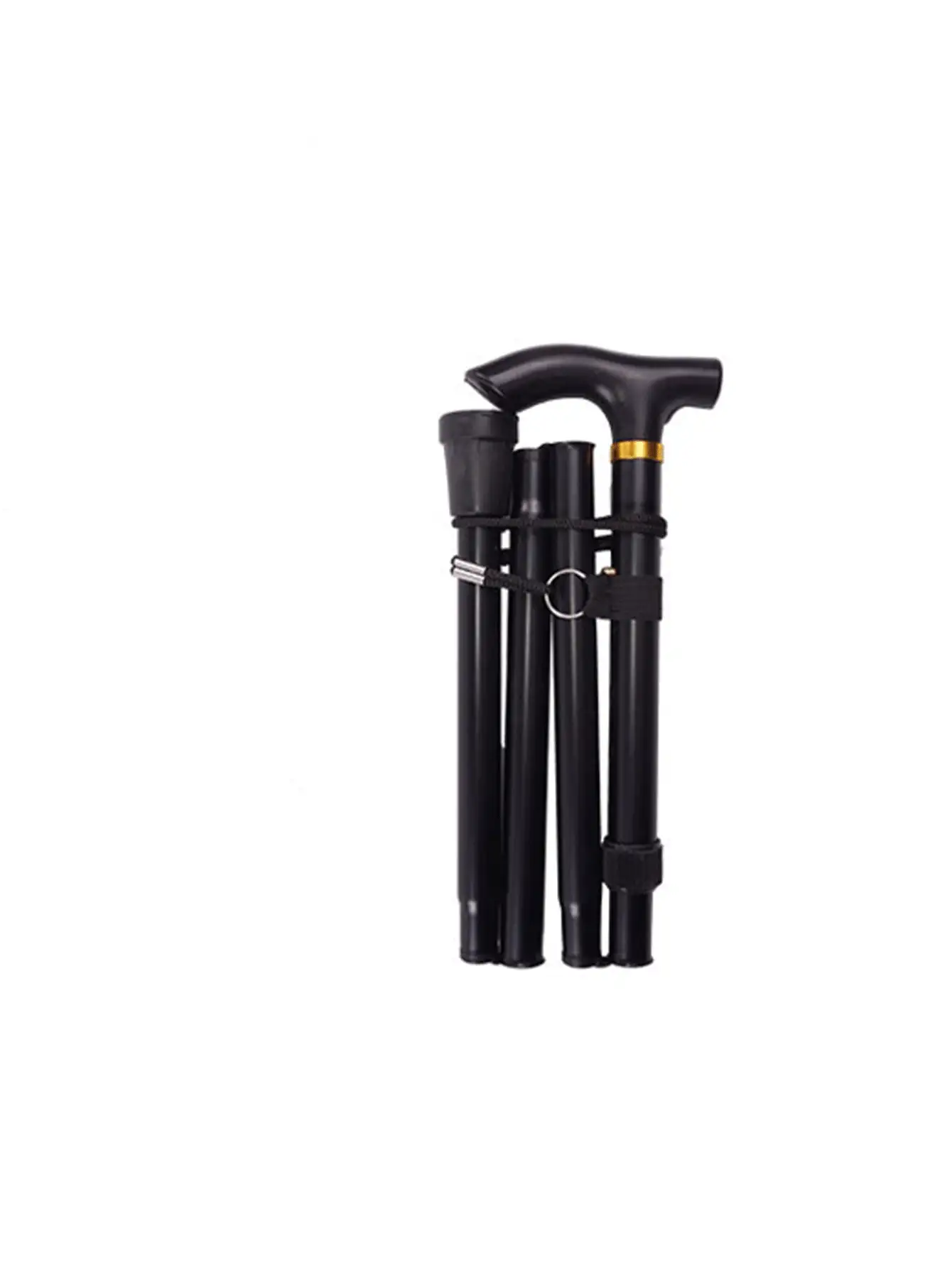 Foldable Hiking Poles Lightweight Telescopic Walking Stick Women And Men Collapsible Outdoor Walking Sticks 5-Section Telescopic Hiking Stick Suitable For Hiking Camping Trekking Travel Hiking Mountaineering Outdoor Exploration Activities Hiking Stick Camping Essentials Camping Gear Travel Accessories - Multicolor - View 3