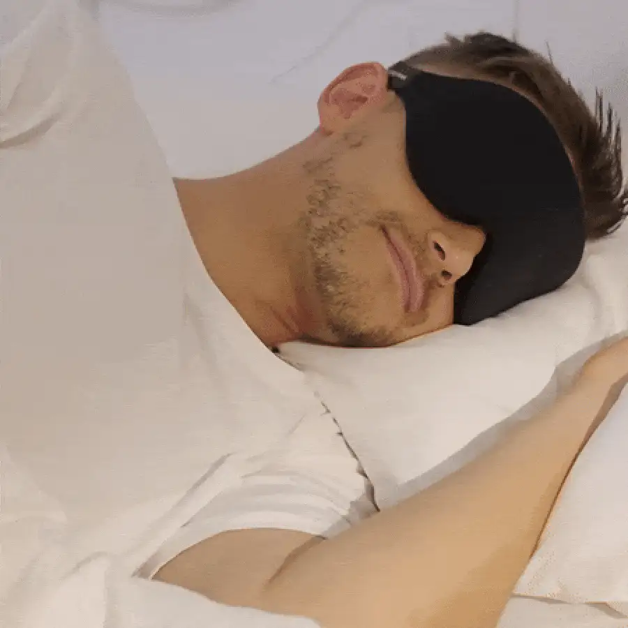 1pc 3D Sleep Eye Mask, 100% Blackout, Adjustable Size, Ultra-Lightweight & Silky Soft, Sleep Aid, Suitable For Sleeping, Night Travel, Napping, Office, School, Home, Travel, Meditation, Thicker Version For Autumn/Winter - Multicolor - View 2