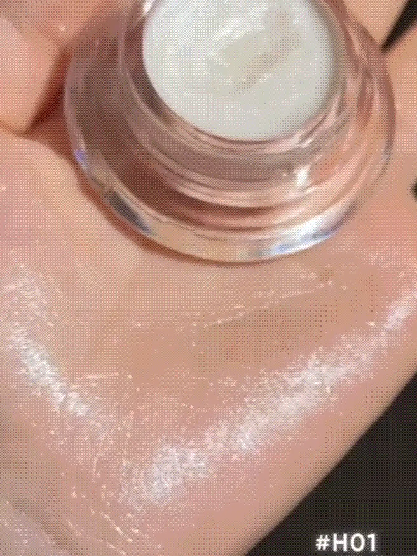 JUDYDOLL 薄荷紫丁香高光膏，焕彩多用途霜，高光膏，适合初学者，日常使用，约会，派对，化妆活动 - H01 Freshwater Pearl - 查看 3