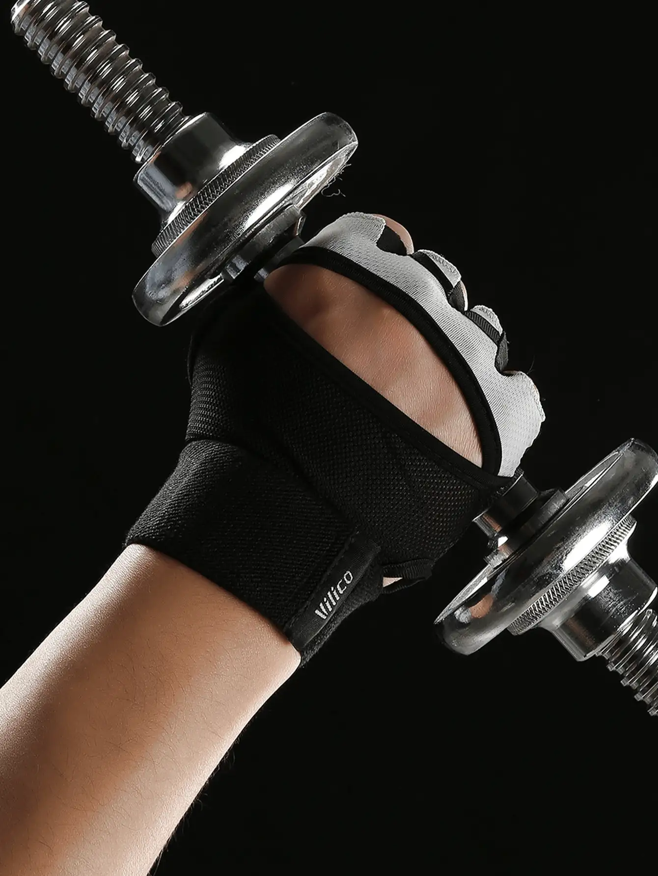 Guanti da palestra ergonomici con fascia per polso estesa per supporto extra delle articolazioni, guanti da fitness traspiranti a mezza dita adatti per donne e principianti per sollevamento pesi, guanti sportivi resistenti perfetti per stacchi pesanti in palestra, ciclismo, esercizi e attività all'aperto in estate - Multicolore - Visualizzare 4