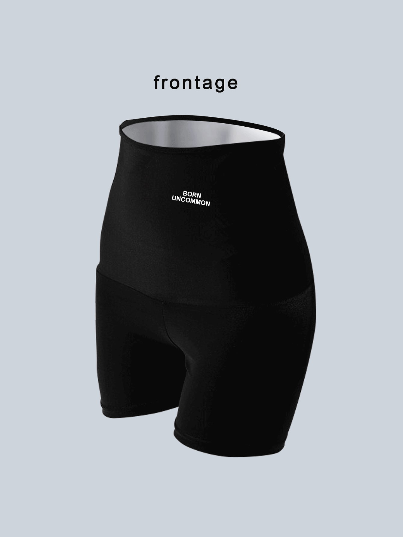 运动户外银离子聚氨酯高腰弹力运动辅助运动裤健身瑜伽深蹲紧腰紧身裤塑身衣腰部训练器束身衣健身房配件腹部瘦身腰带，腹部瘦身束身衣腰带 - 黑色 - 查看 2