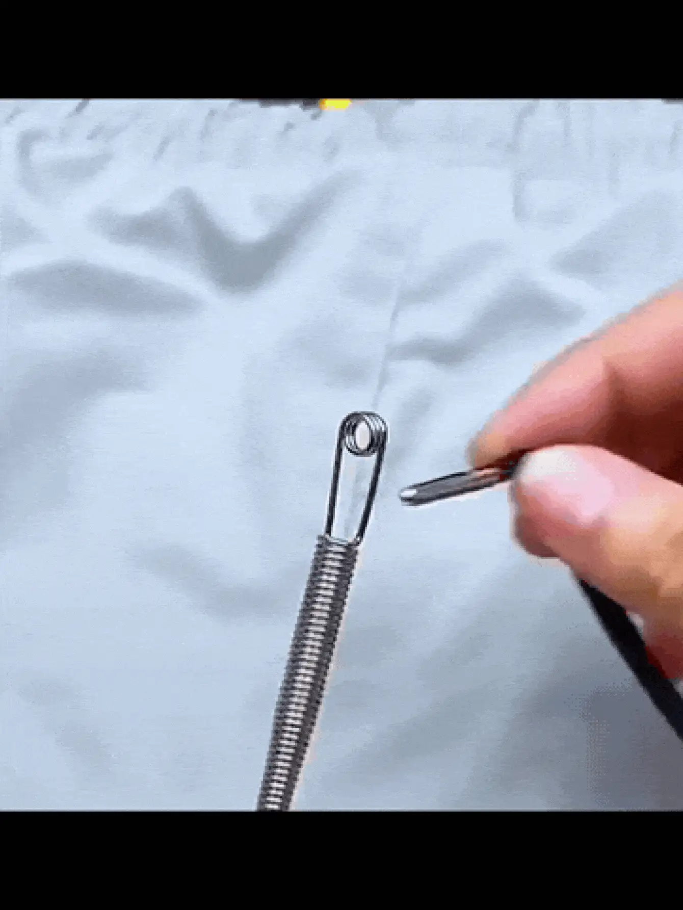 2-In-1 Elastic Band Threader Tool For Pants, Hoodies And Skirts | Waistband Drawstring Threader, DIY Sewing Helper | Women Christmas Gift (Steel Spring, Bendable Guide Head) - Silver - View 3